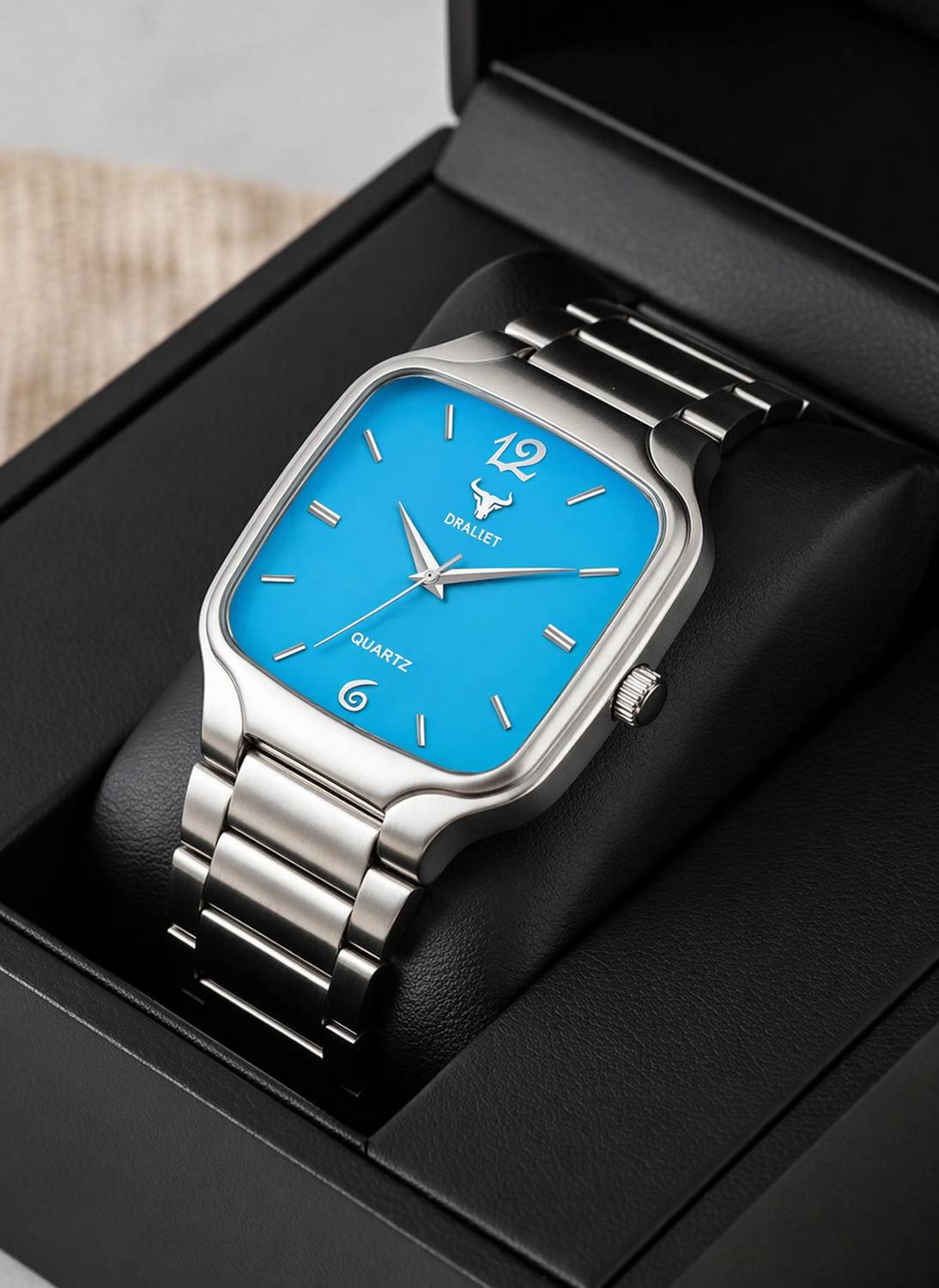DRALIET LCS-4297 Elegant Series Square Quartz Watch - Image 1