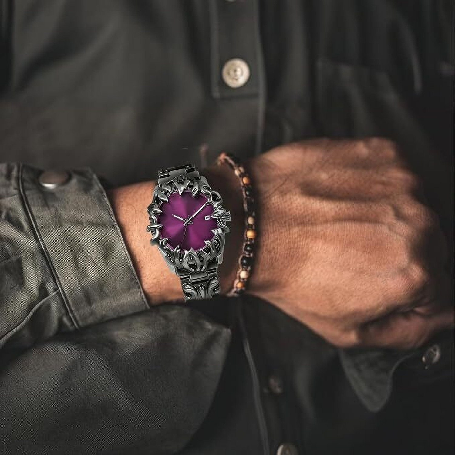 Image of QUANTEX PINTIME Muskan Creations Phantom Claw Series Green Analog Watch for Men Analog Watch - For Men