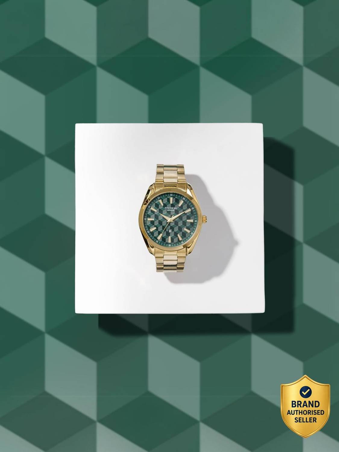Sonata Poze Crisscross Coast Green Men's Watch - Image 1