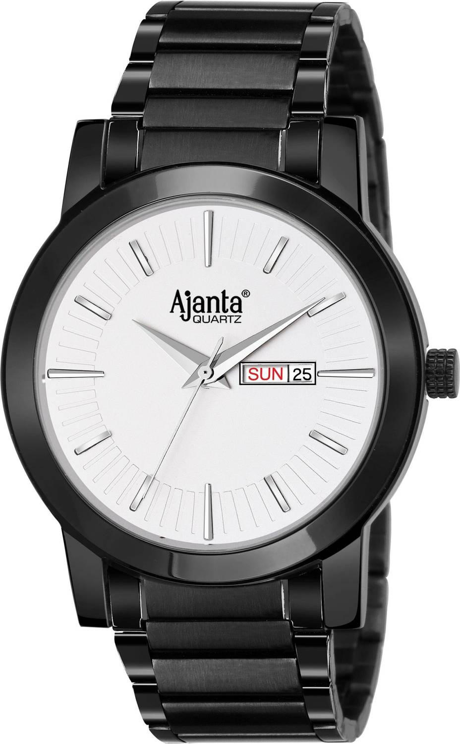 AJANTA QUARTZ AWC502ISG/SLS/B/BL Silver Analog Watch For Men