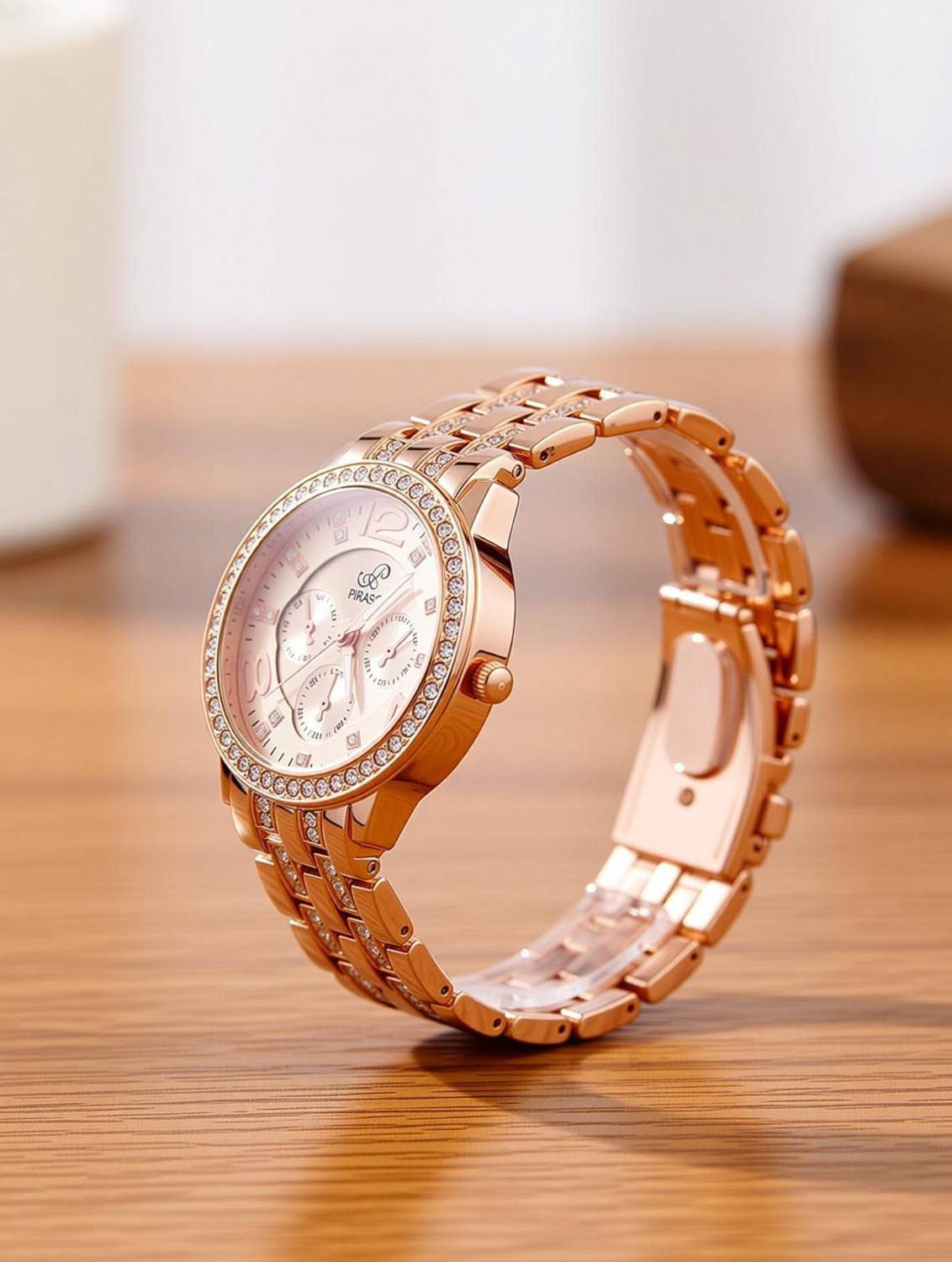 PIRASO NK 2569 ROSEGOLD PIRASO Zuperia Diamond Studded ue For