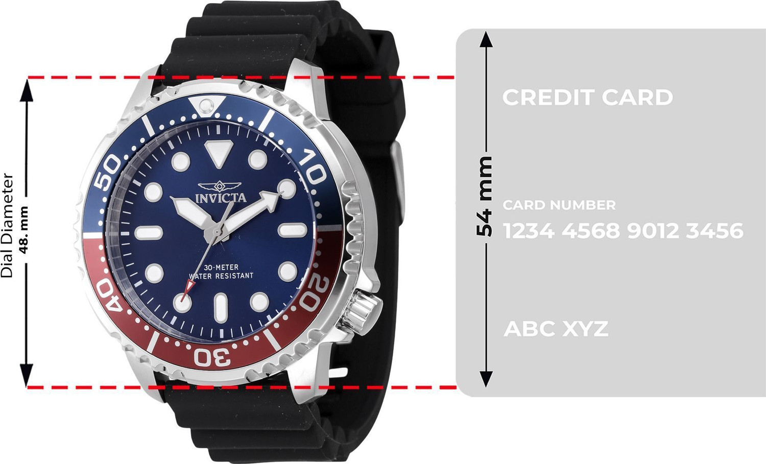 Image of INVICTA 47222 Pro Diver Blue Dial Analog Watch - For Men