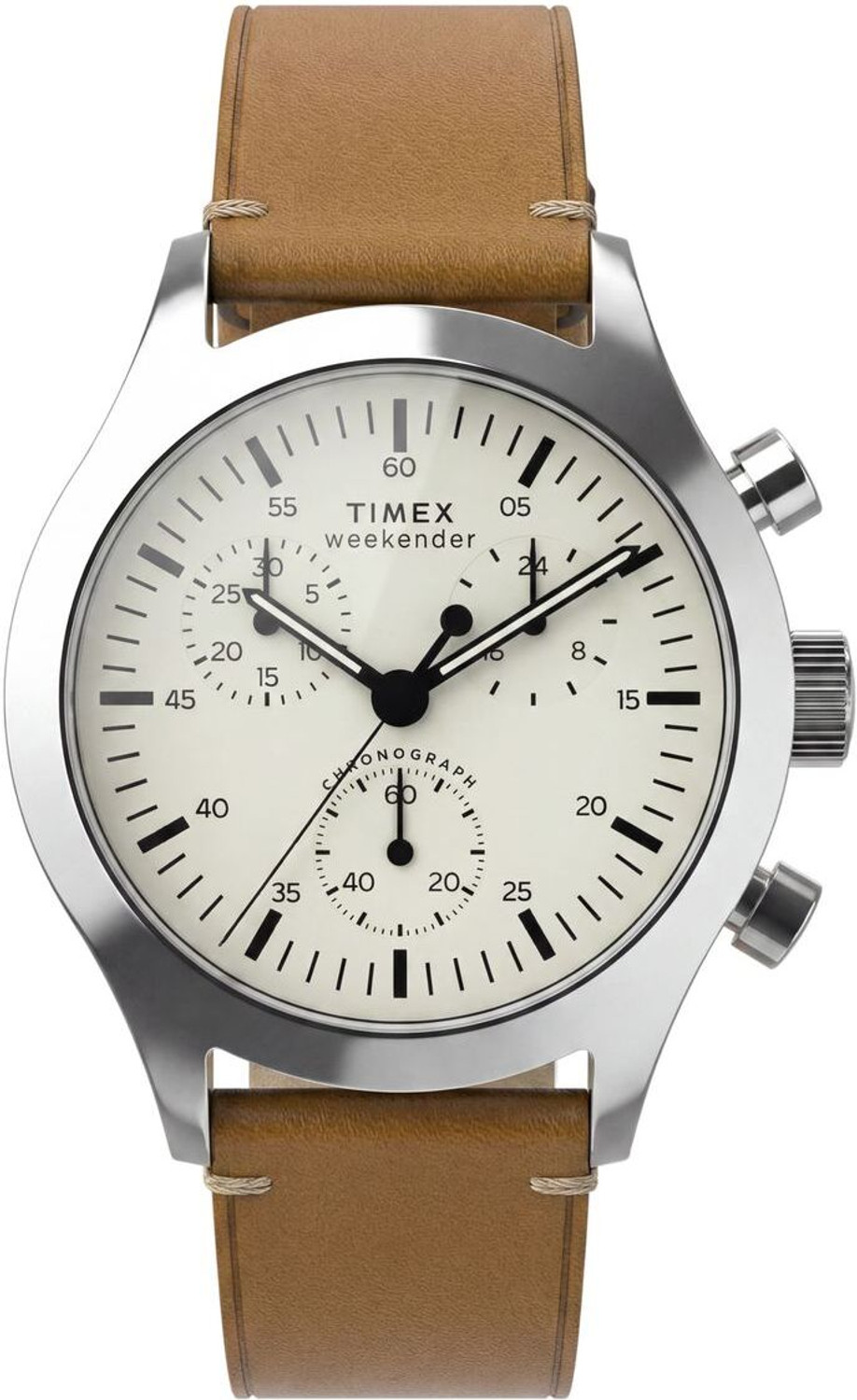 Image of TIMEX Chronograph, Cream Round Dial Analog Watch - For Men