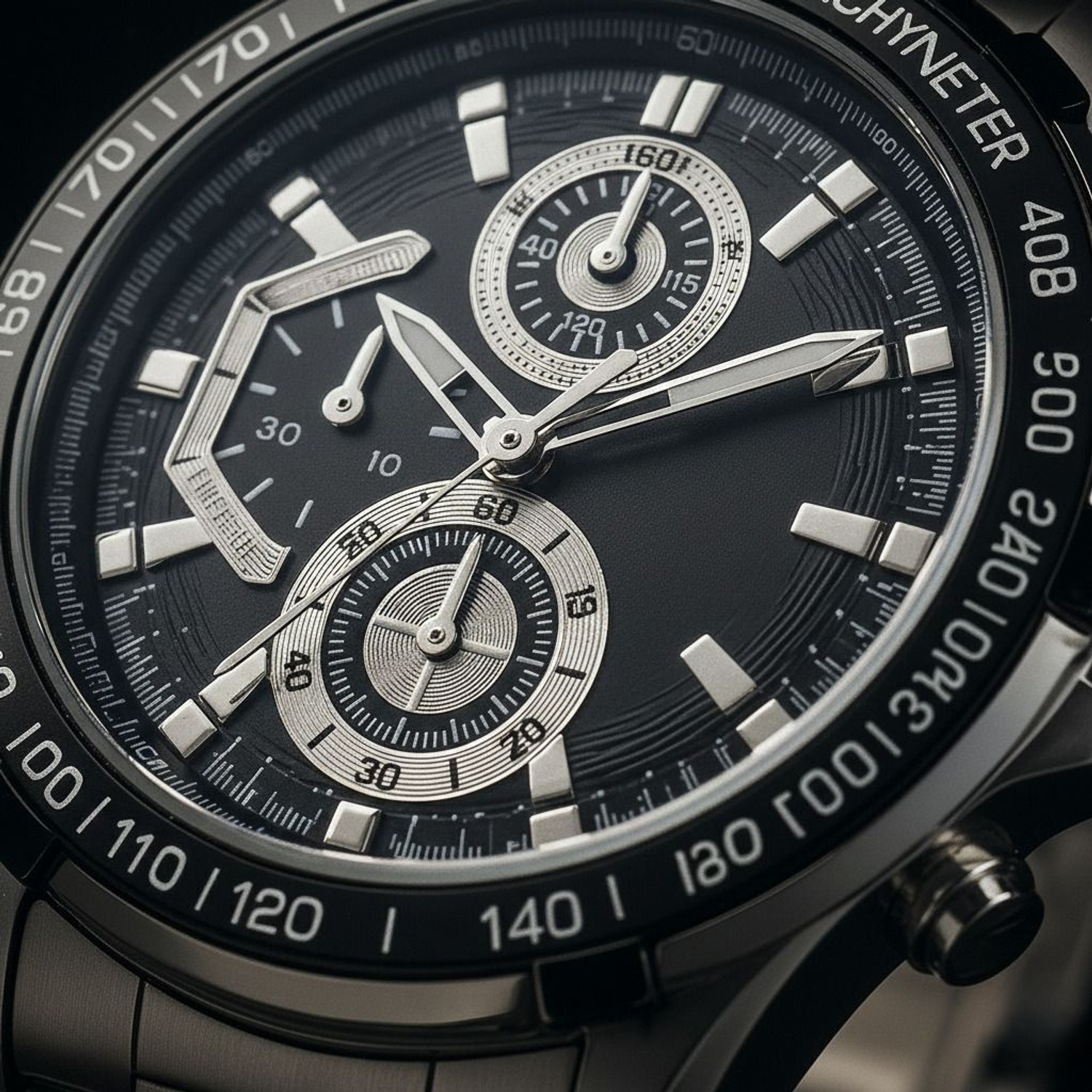 Image of FRK High Demanding Heavy Stainless Tachmeter Watch For Daily Use 444111100 Analog Watch - For Men
