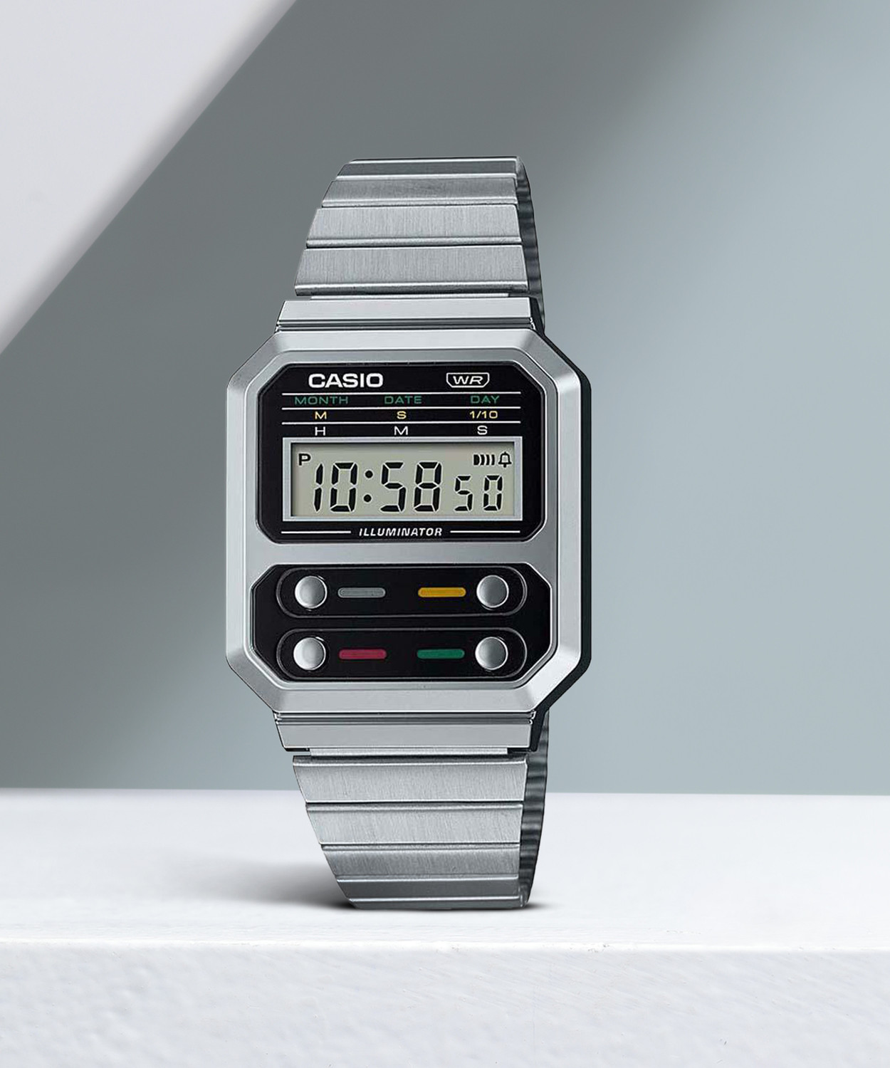 Image of CASIO A100WE-1ADF Vintage Digital Watch - For Men & Women