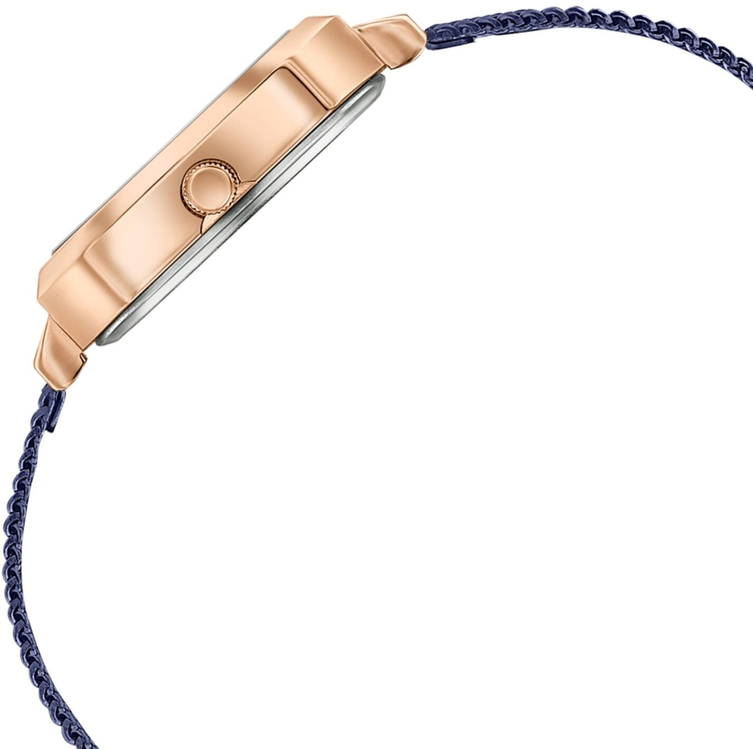 Image of SONATA Sonata Modern Edit Blue Rectangular Dial Stainless Steel Watch for Women / Analog Watch - For Women