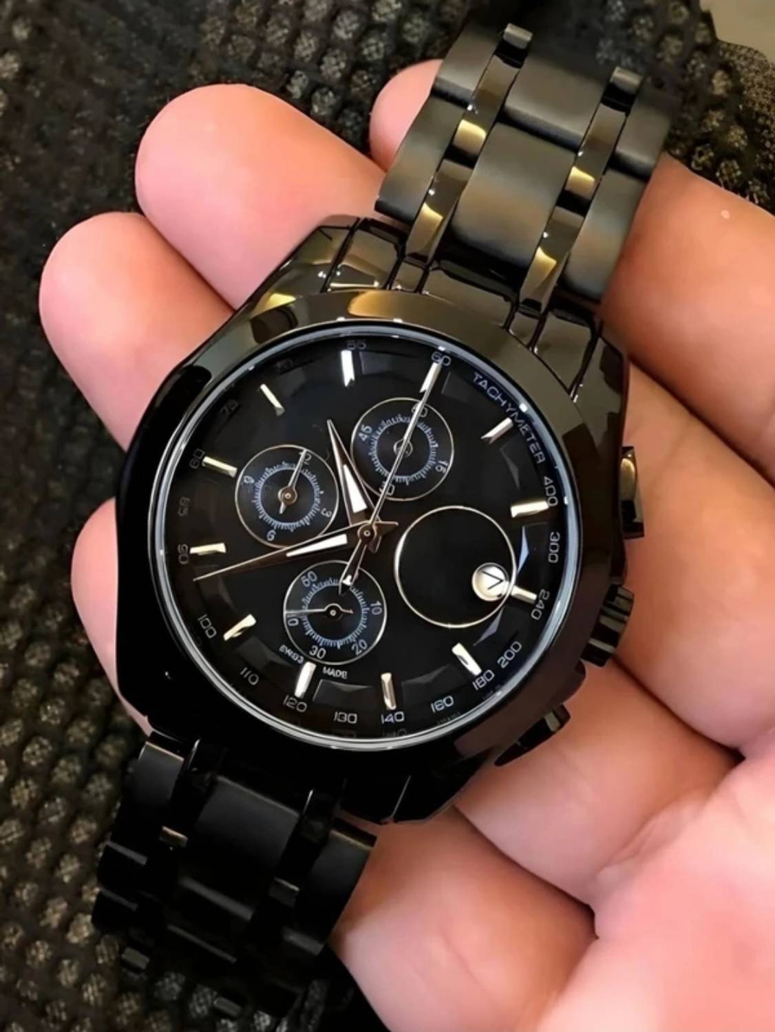 Spinner Black Men's Analog Watch - Image 1