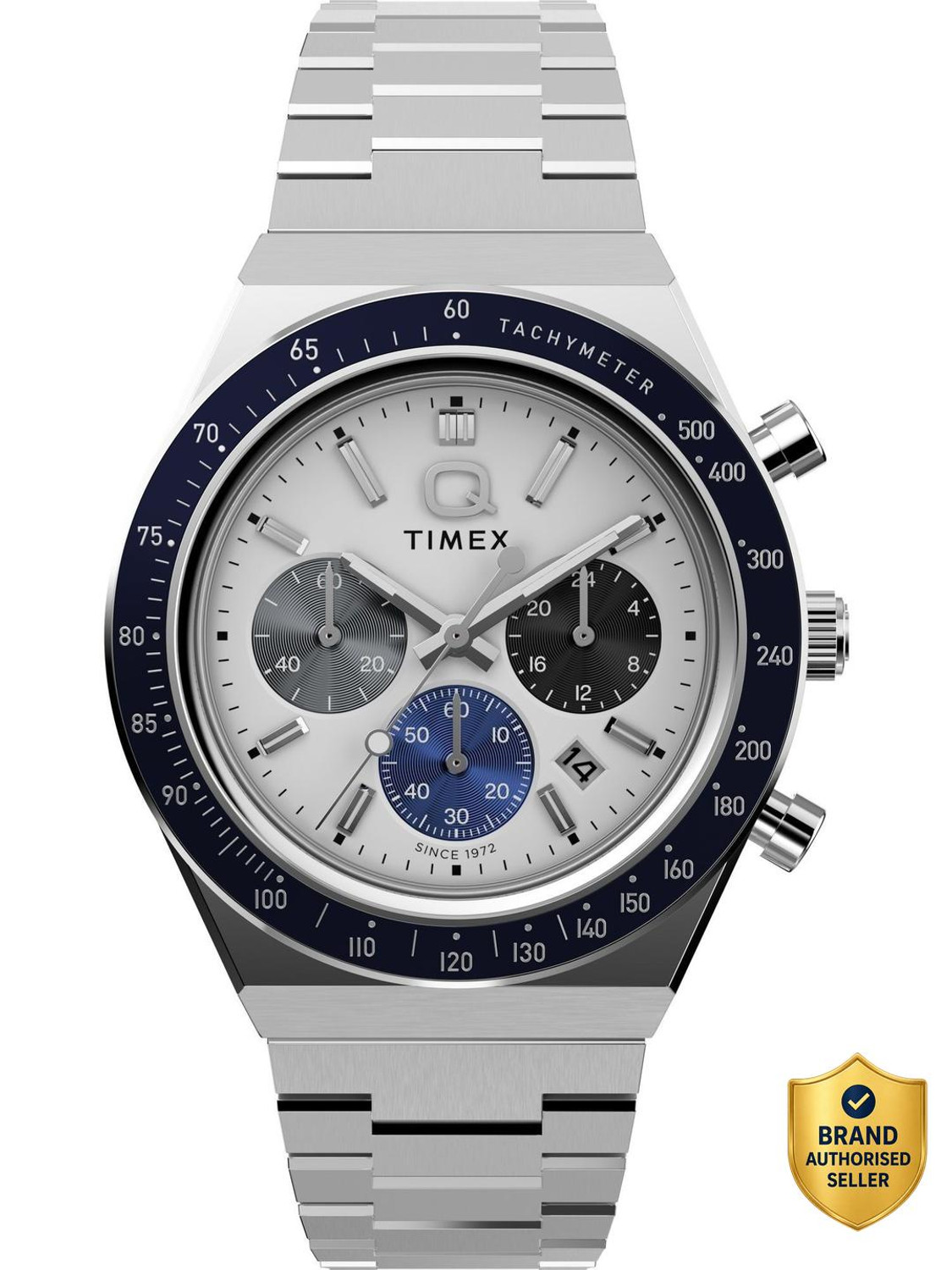 Image of TIMEX TW2Y36200UJ Q Sport Round 40mm White Dial Analog Watch - For Men