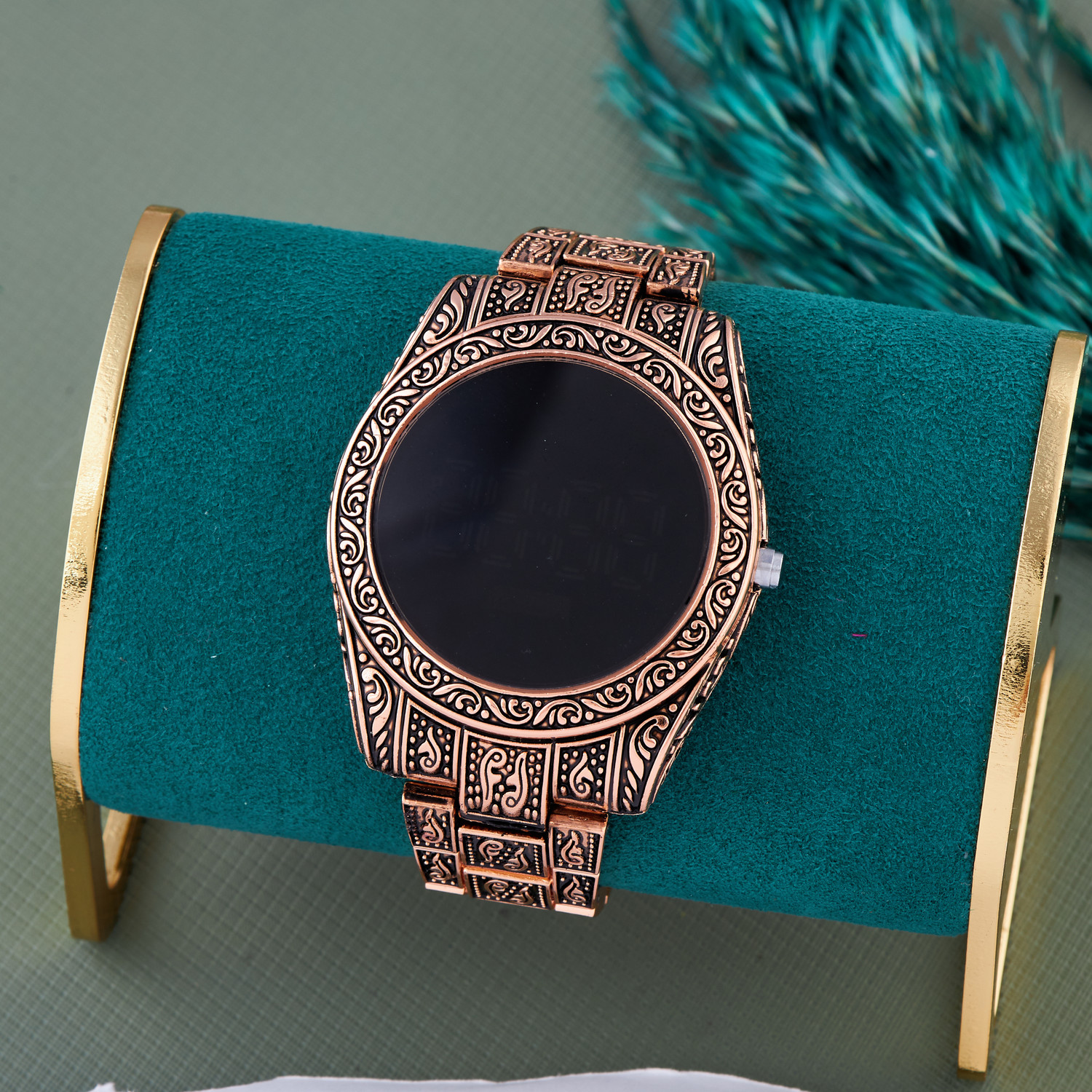 Image of GC PREMIUM JEWELLERY Premium Quality Rose Gold LED Touch Screen Digital Display Watch For Girls /Women Rose Gold Digital Watch - For Women