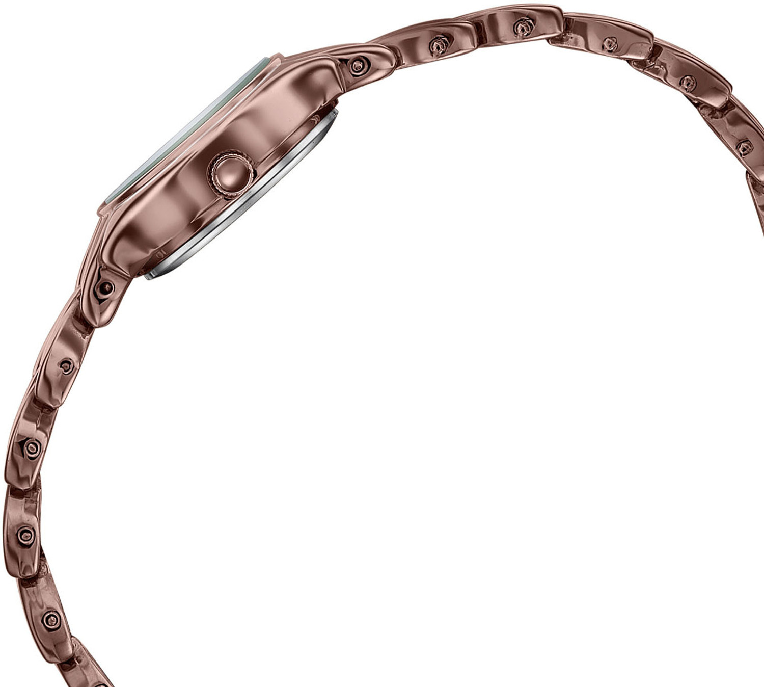 Image of SONATA Poze Drop 9.2 Poze 9 Quartz Brown Dial IP Brown Solid Link Strap Analog Watch - For Women