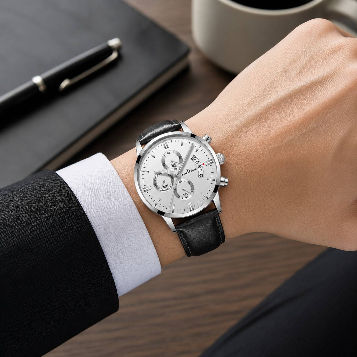 Keep n Touch KnT-1022 Men's Silver Watch - Image 4