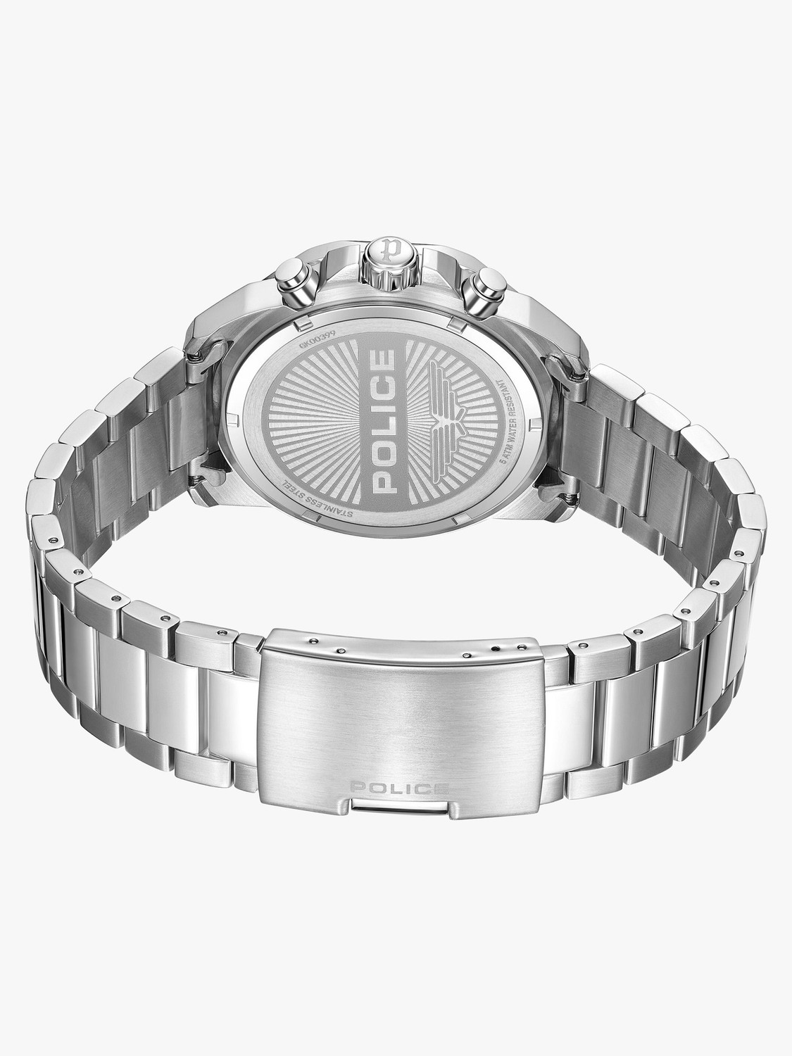 Image of Police Police Multifunction Blue Dial Silver Stainless Steel Strap Analog Watch - For Men