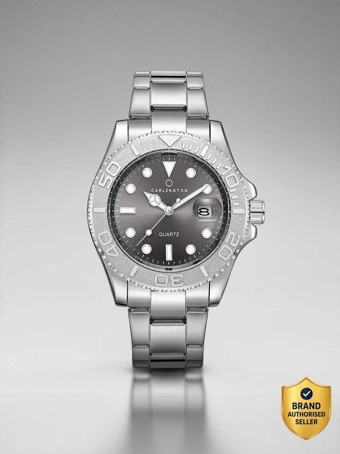 Image of Carlington CT 4010 Steel Carlington Meridian Series Premium Gents Wrist Watches Analog Watch - For Men