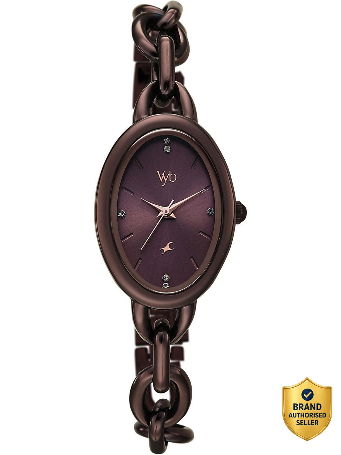 Image of Fastrack Fastrack Vyb Manifester Vyb Manifester Quartz ChocolateBrown Dial Chocolate Brown Alloy Strap Analog Watch - For Women
