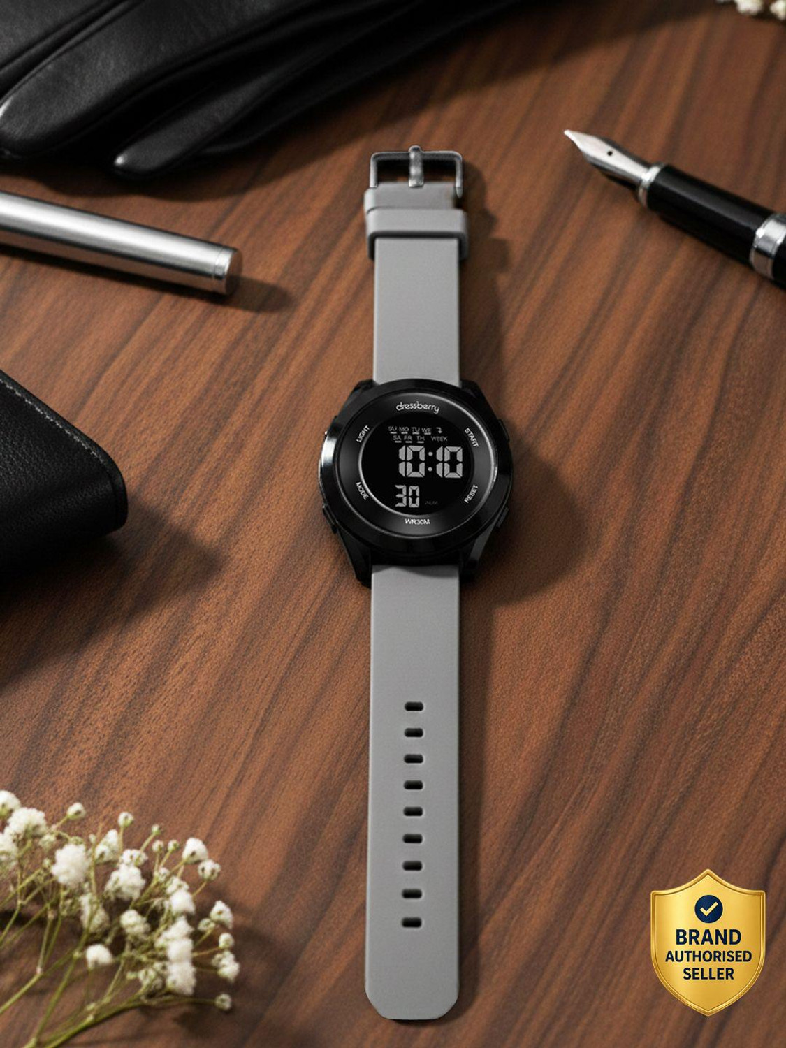 Image of Dressberry Multi-Function Sporty Digital Watch for Women with Silicone Strap Digital Watch - For Women