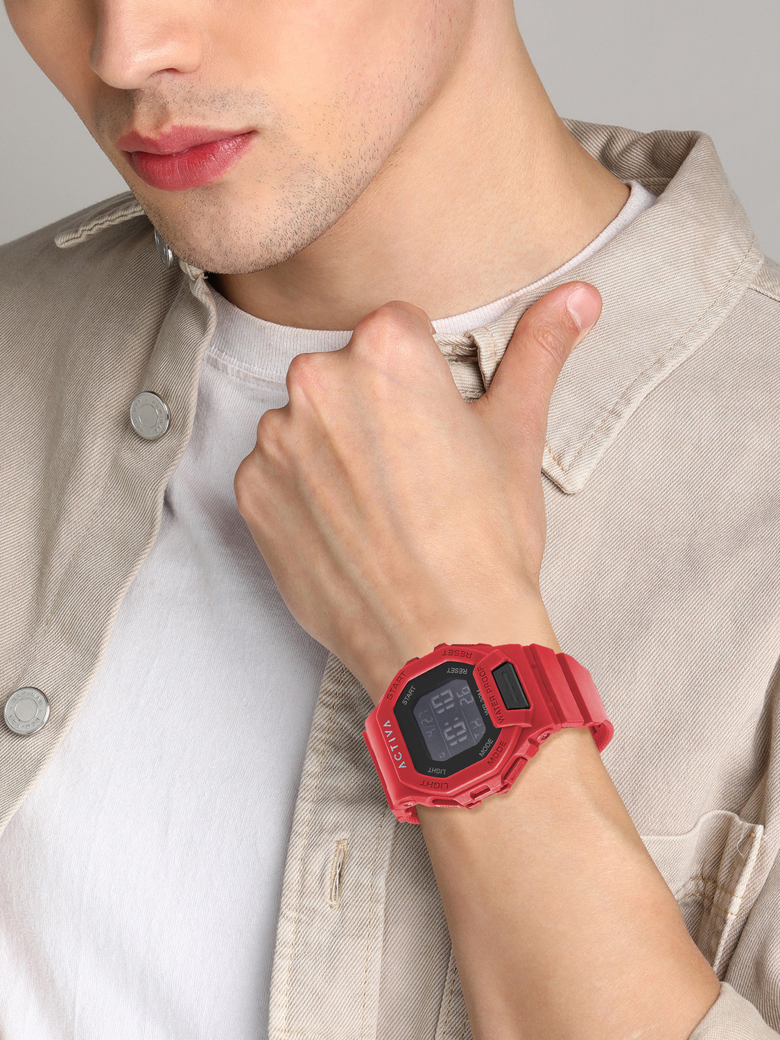 Image of INVICTA ESSENTIALS Activa By Invicta Black Dial Digital Watch - For Men