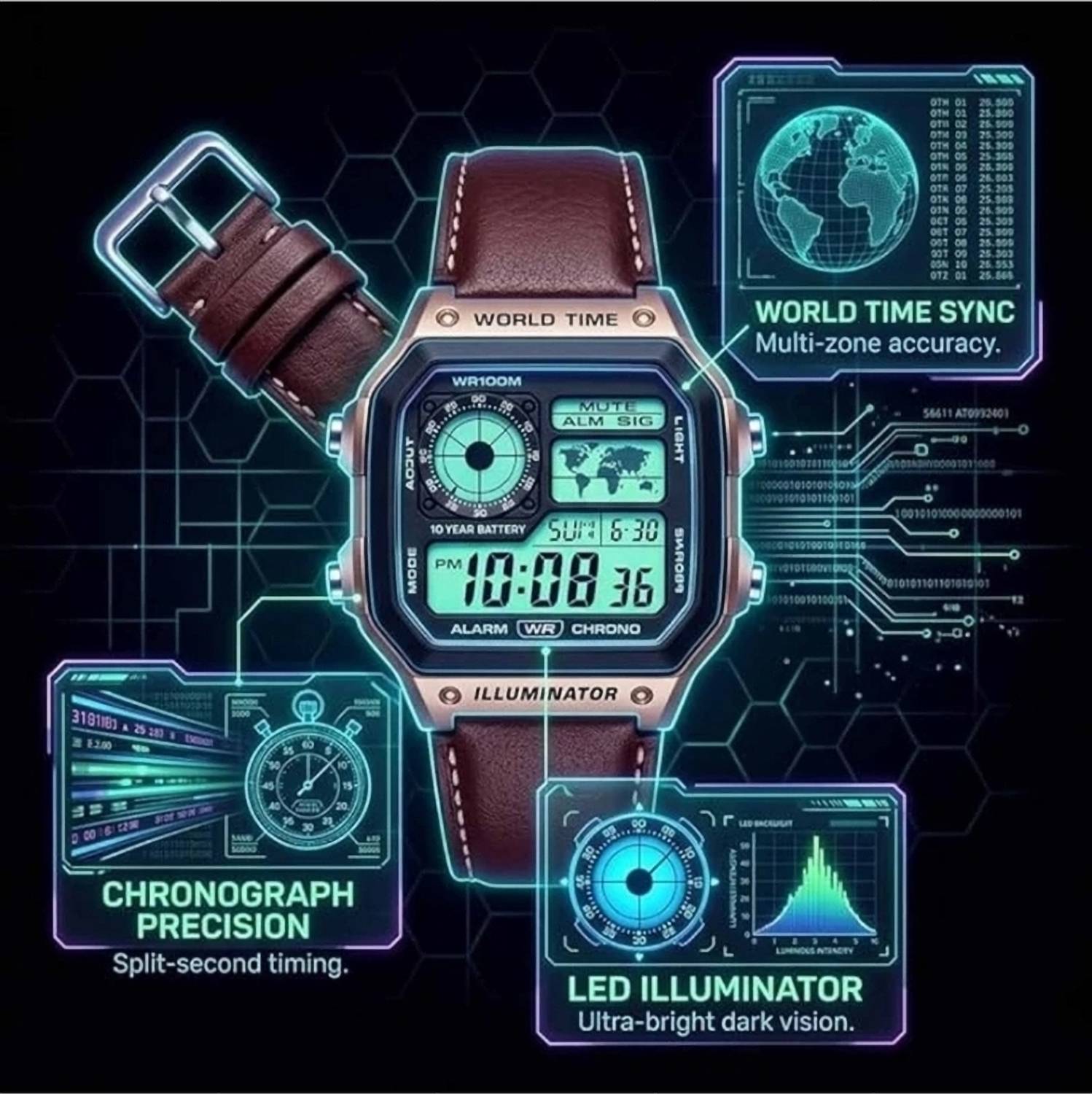 LEBRIC 000 11 Digital Watch - Image 3