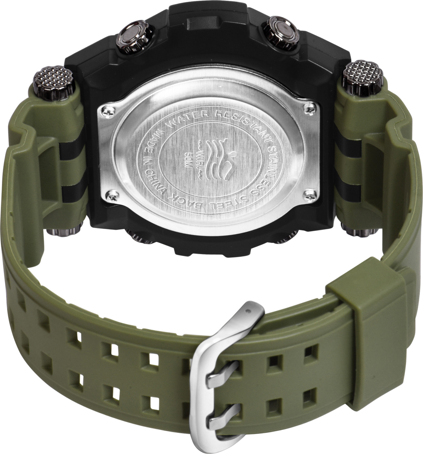 Image of DZH Army Silicone Belt Digital Watch - For Men Multi Functions 1155 Watch