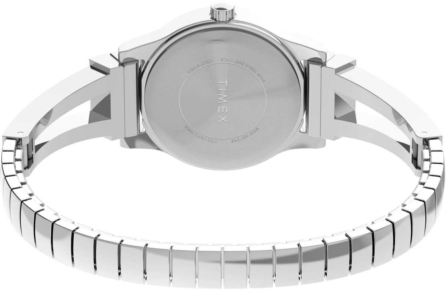 Image of TIMEX Round 25mm Silver Dial Analog Watch - For Women