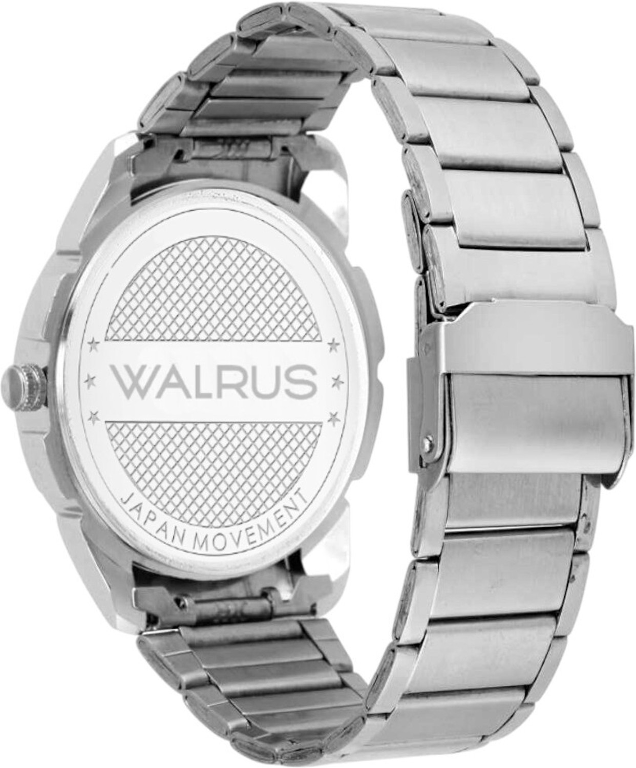 Image of Walrus Silver Dial Day-Date Display Stainless Steel Strap Analog Watch - For Men WWTM-AST-XII-070707