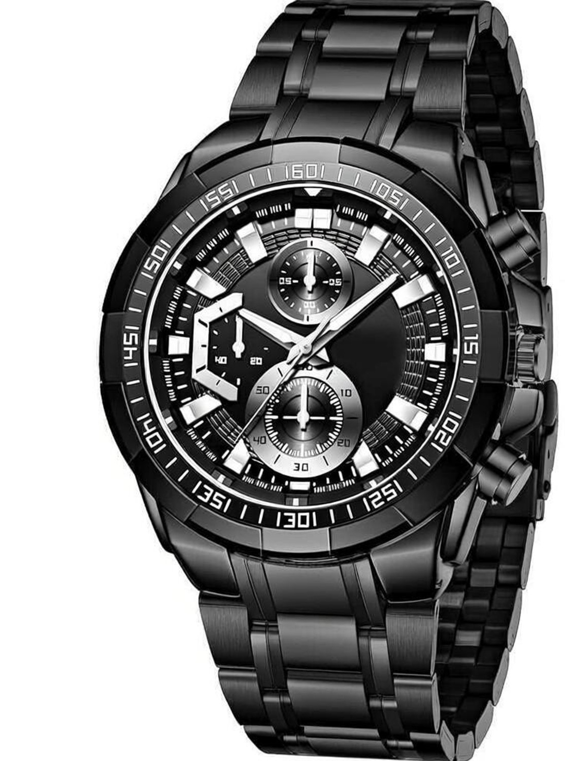 Image of OXCIA New Men Elegant Heavy Metal Design Watch Series-2026-BLACK Series-6-2026 Analog Watch - For Men