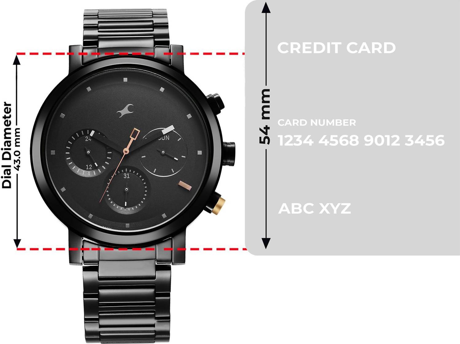 Fastrack Tick Tock Black Dial Analog Watch - Image 4