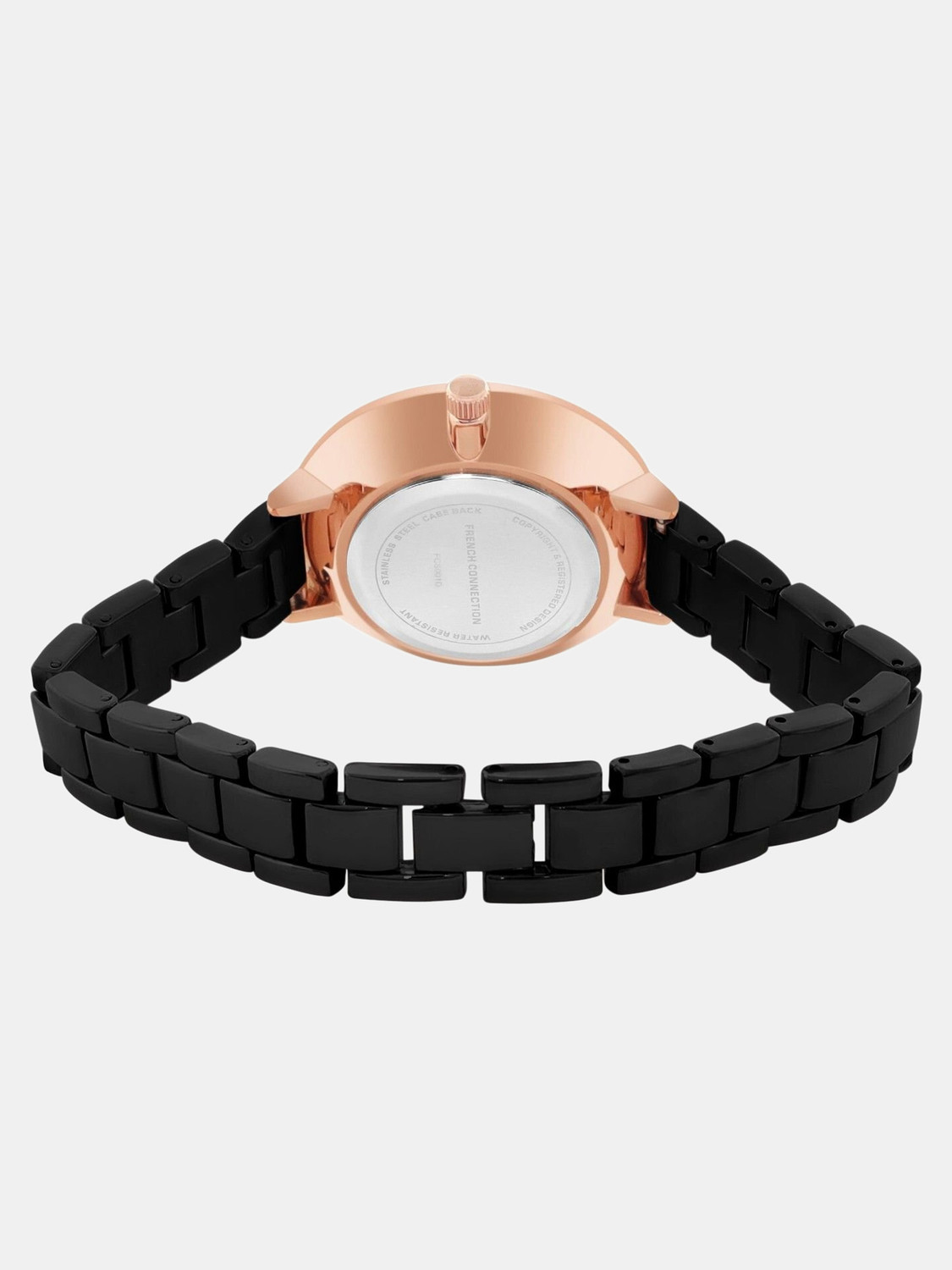 Image of French Connection French Connection Analog Watch for Women -FCS001D Women's Analog Black Watch | Grey Sunray Textured Dial Analog Watch - For Women
