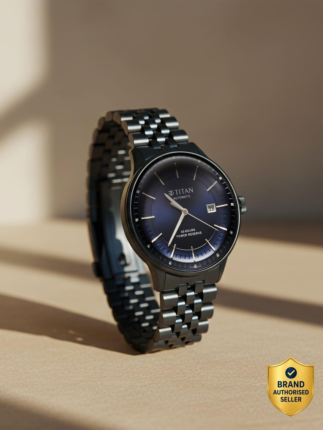 Image of Titan Automatic Weekender Titan Automatic Weekender Automatic Blue Round Dial Men's Watch / Analog Watch - For Men