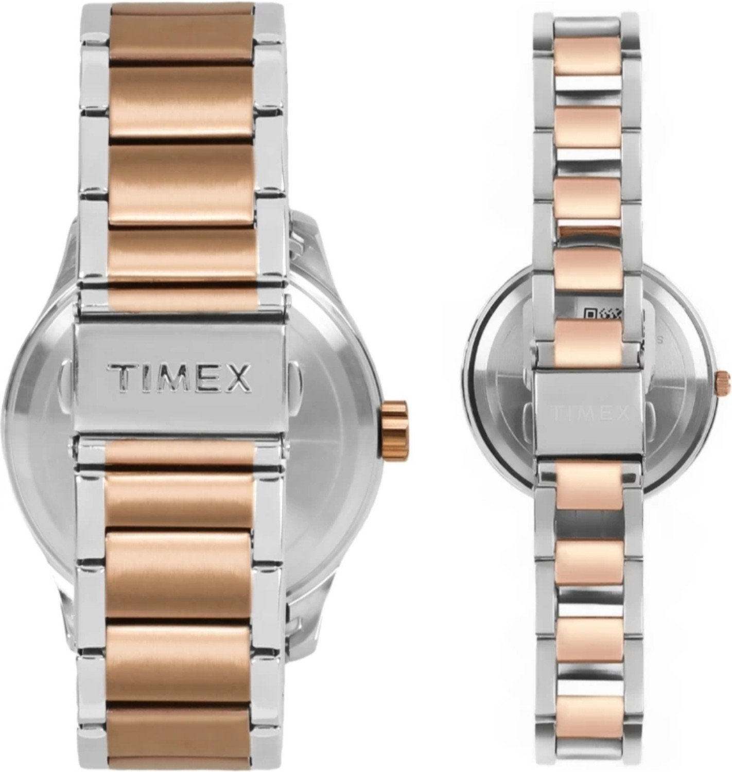 Image of TIMEX TMX-TW00PR267N Timex Empera Pairs Blue Dial Round Case Multifunction Function Watch Analog Watch - For Couple