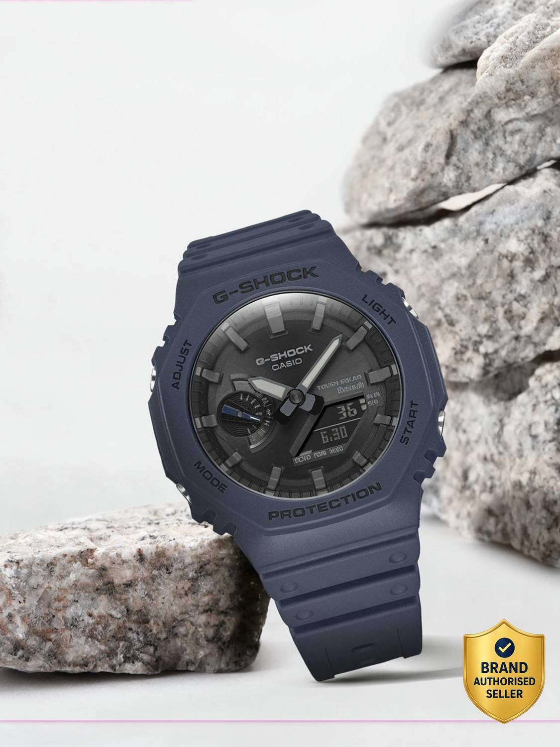 CASIO GA-B2100-2ADR G-Shock Black Dial Blue Resin Strap Analog