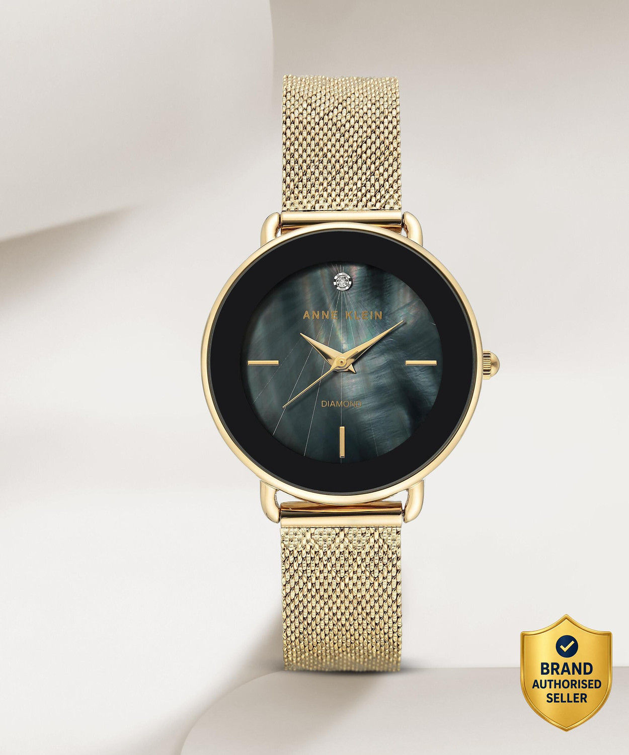 Image of Anne Klein NDAK3686BKGB Analog Watch - For Women
