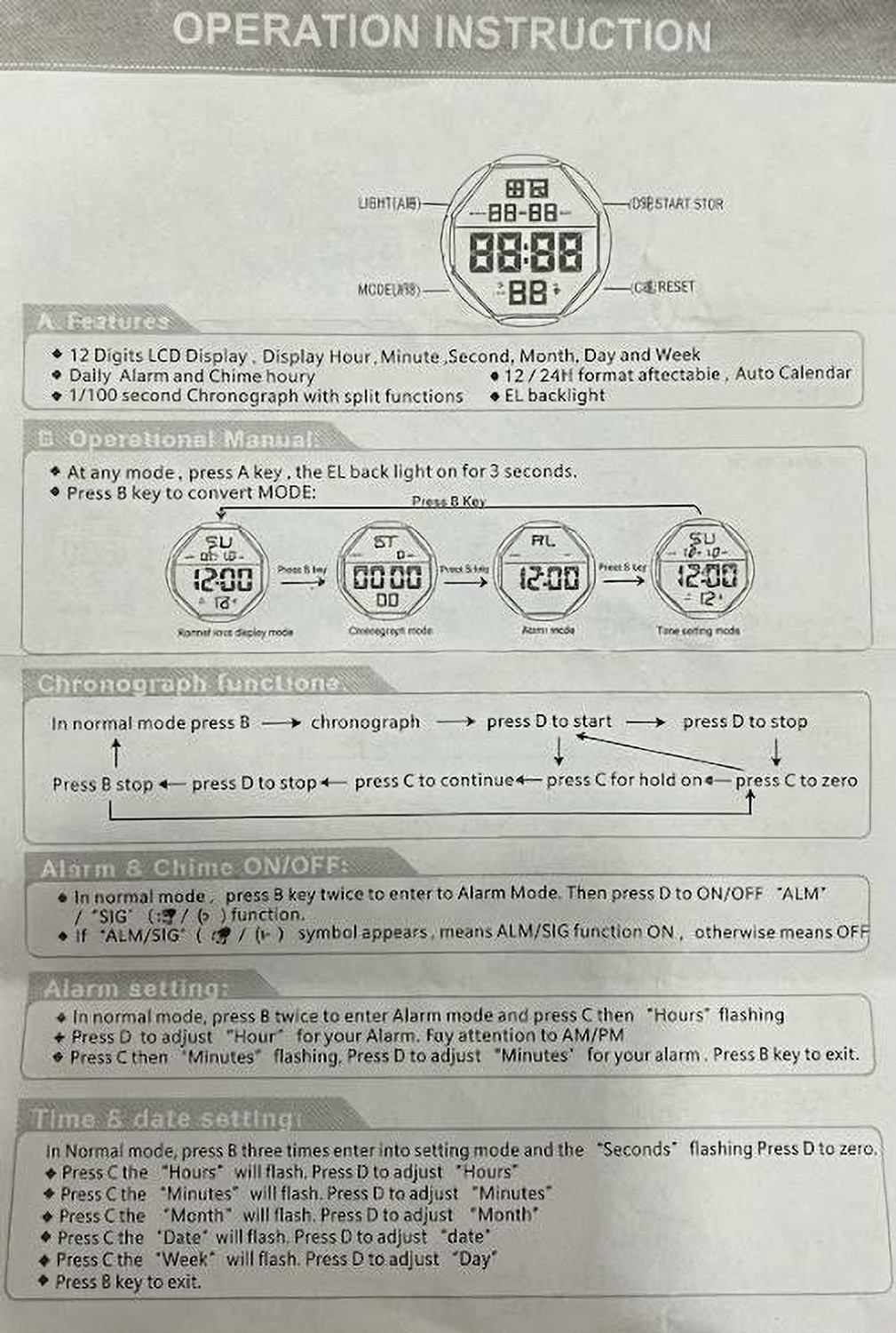 Image of Next INN P1 Kids Digital Watch Premium Design,30M Water Resistant, LED Display with Day Date Digital Watch - For Girls