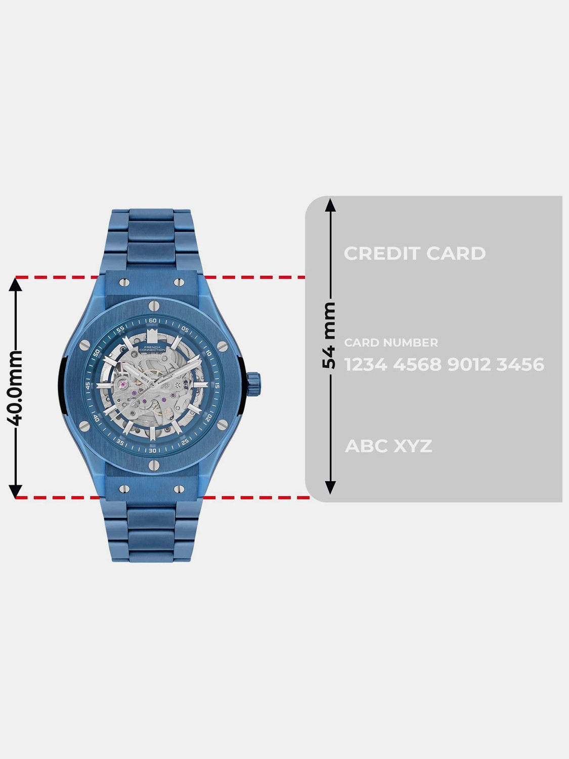 Image of French Connection Automatic Watch for Men | Blue Dial | Classic & Premium Design Analog Watch - For Men FCA04-1