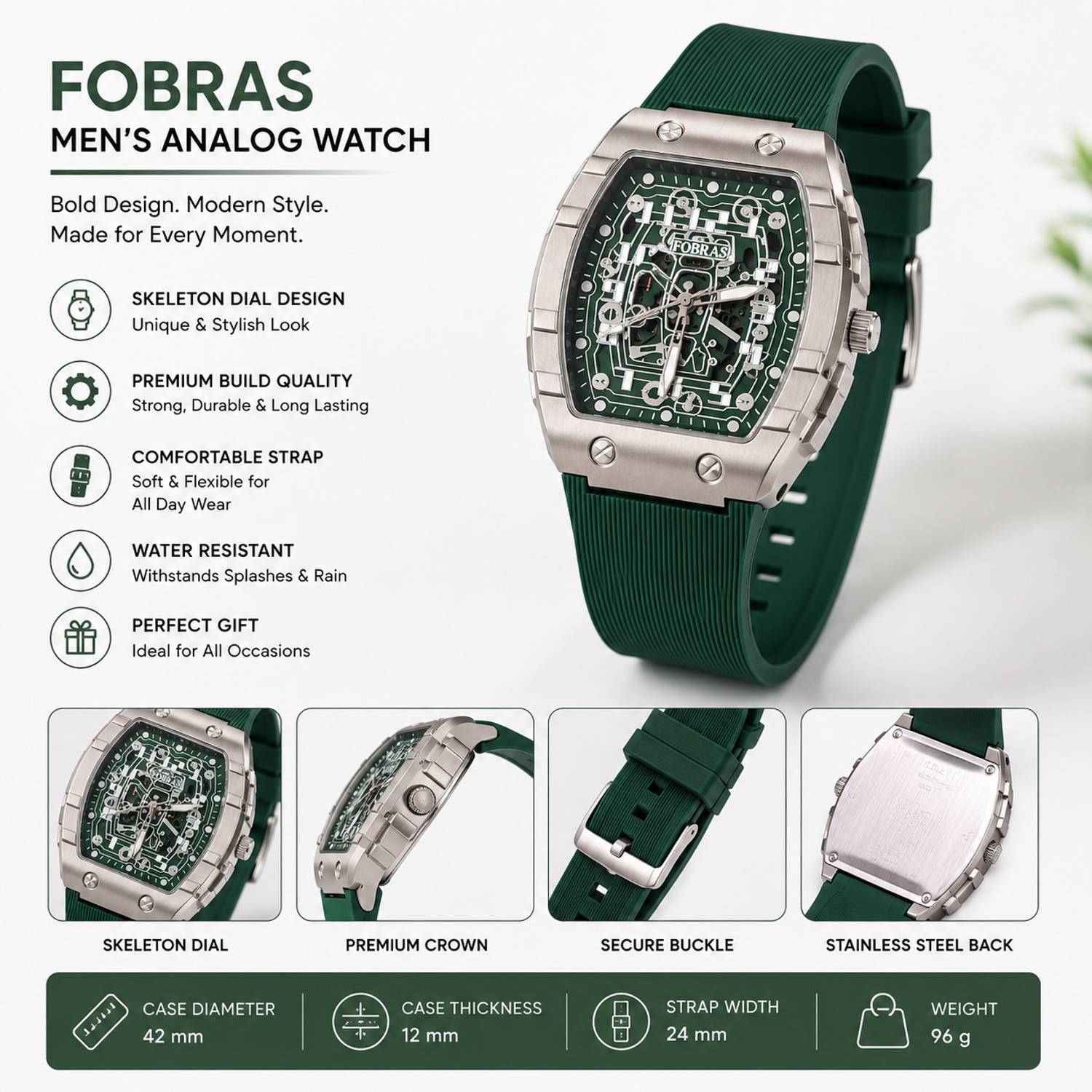 fobras FROB02 Analog Watch - For Men - Image 2