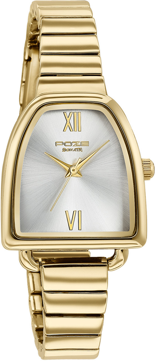 Image of SONATA Poze 7 Sonata Poze 7 Silver Dial IPG Alloy strap Strap Analog Watch - For Women