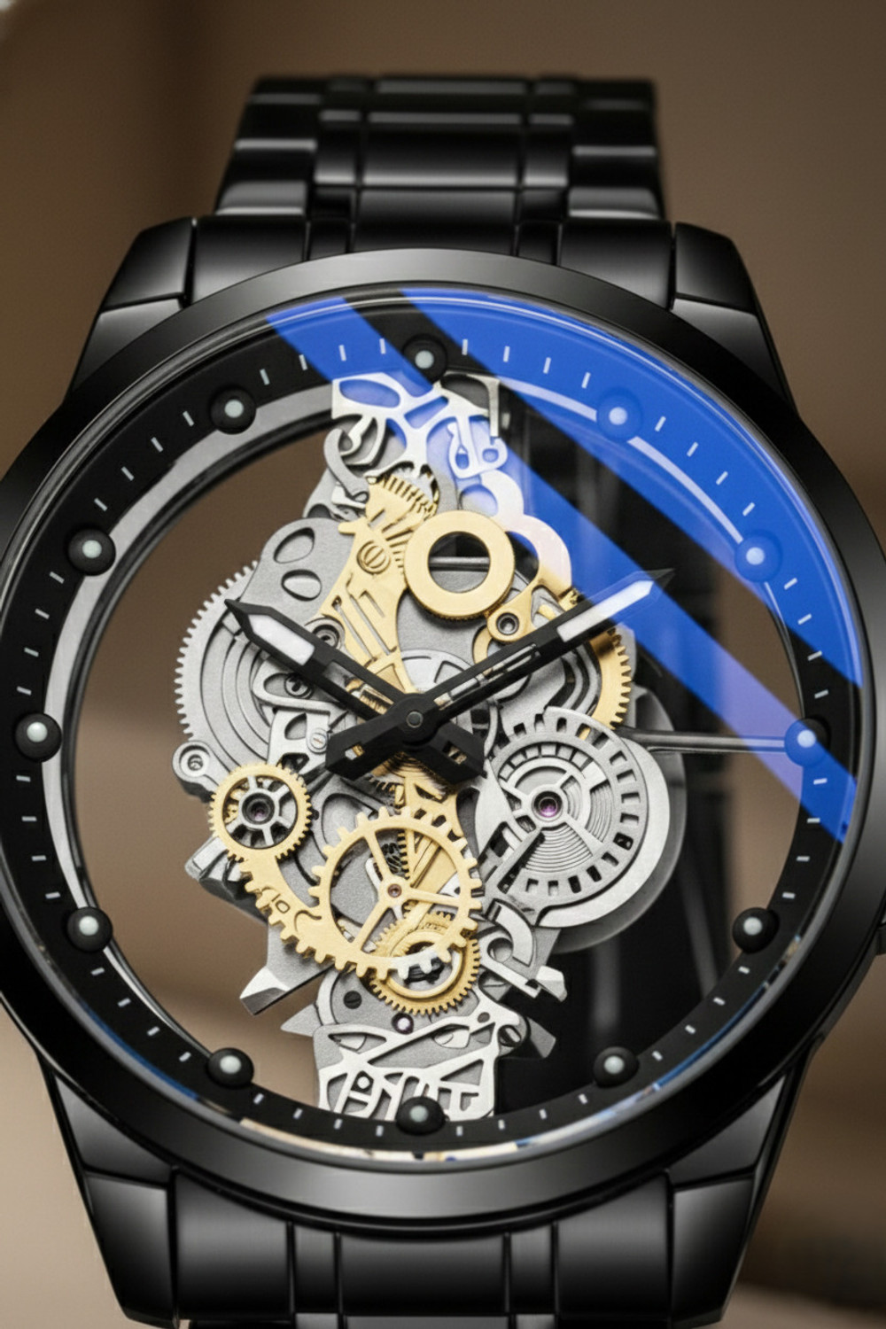 Image of YARA Premium Skeleton Dial Watch For Men v 7411001 Analog Watch - For Men