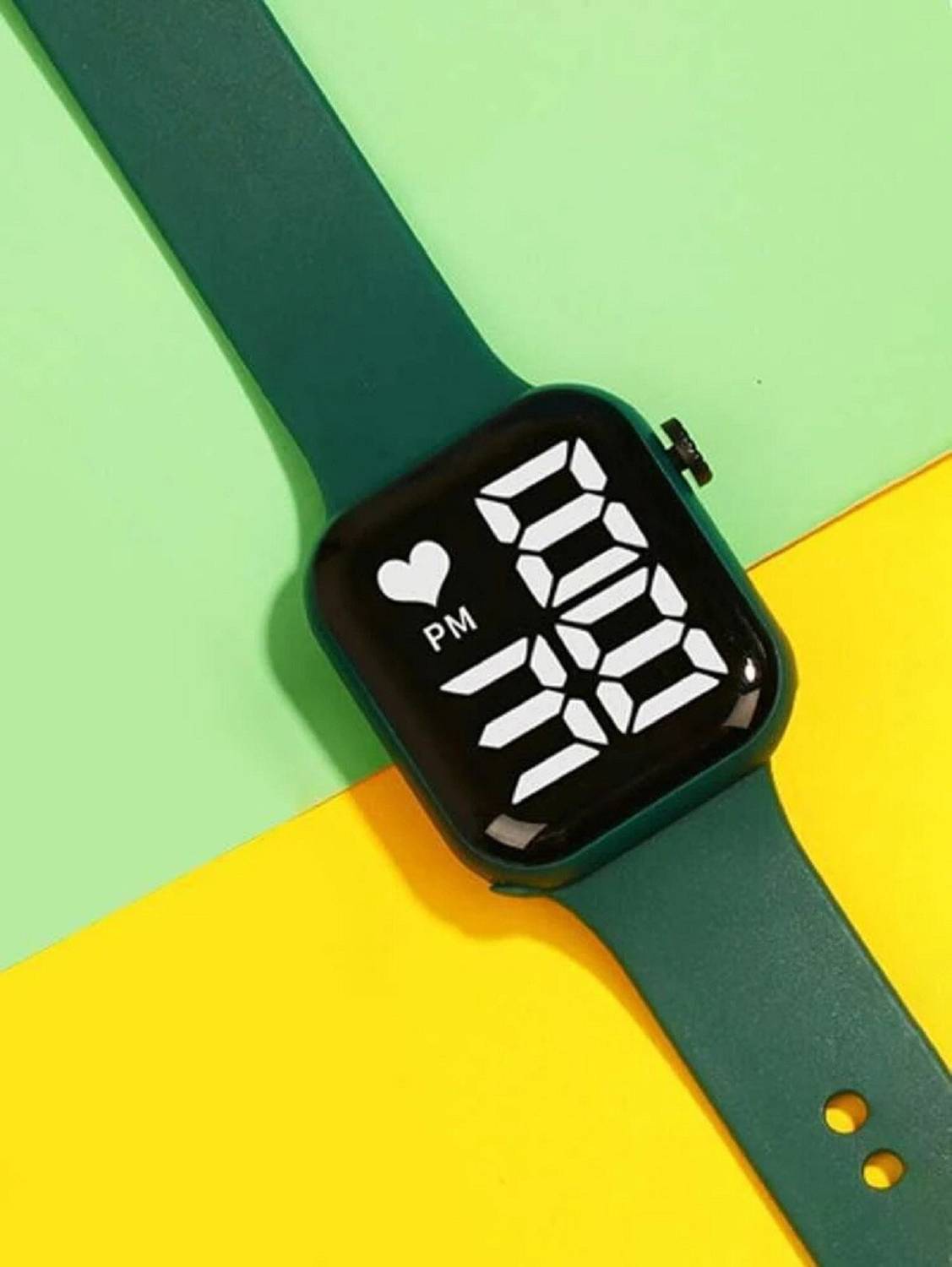 Brostin BR0086N Green Silicone Strap Classic Sports Digital Watch  - For Boys & Girls