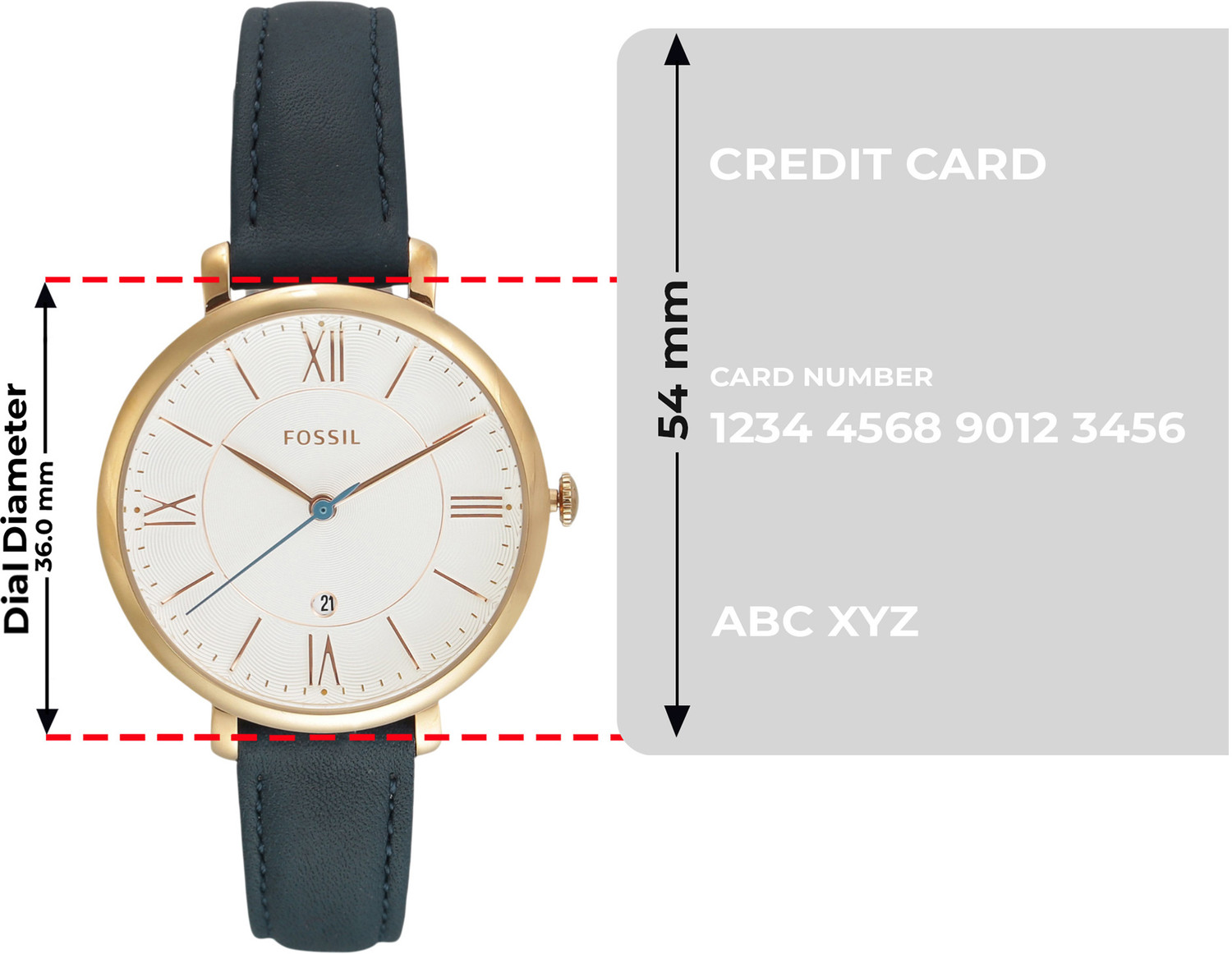 Image of FOSSIL Jacqueline JACQUELINE Analog Watch - For Women