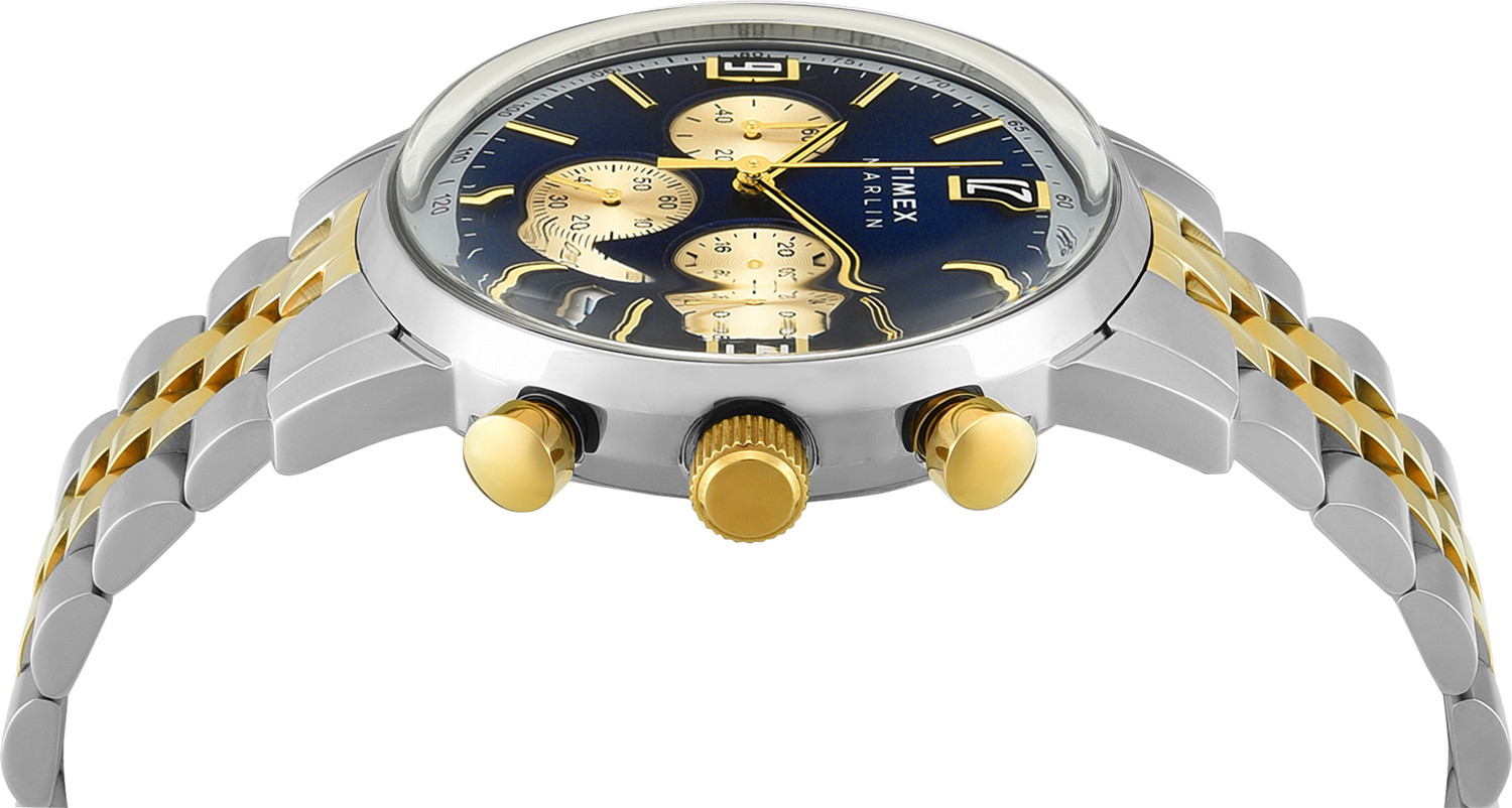 Image of TIMEX TWEG26708 Marlin Round 42mm Blue Dial Analog Watch - For Men