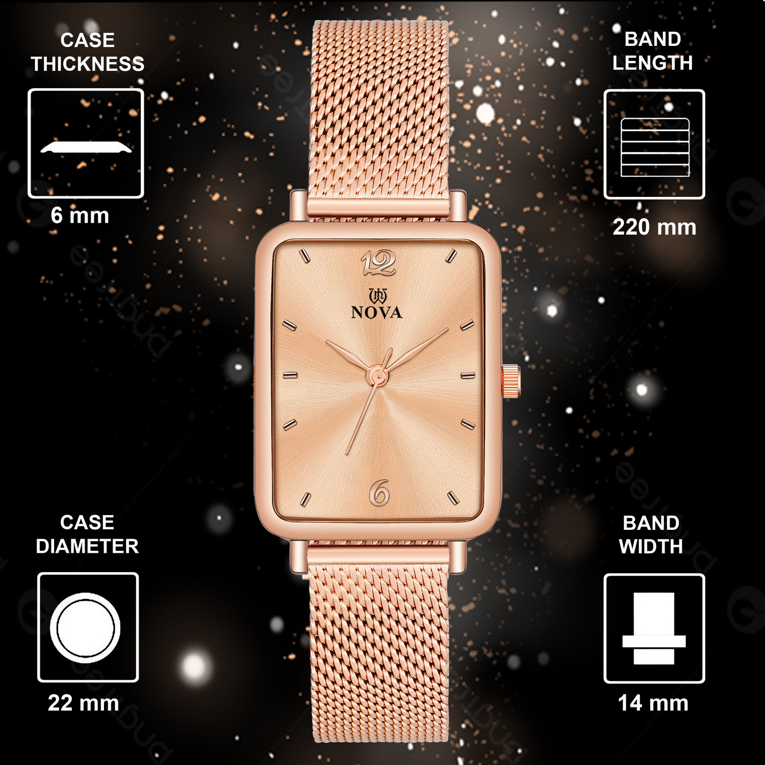 Image of NOVA Luxe Premium Range Analog Watch - For Women