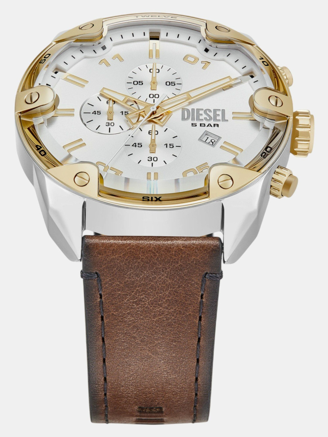 Image of DIESEL Spiked Spiked Analog Watch - For Men