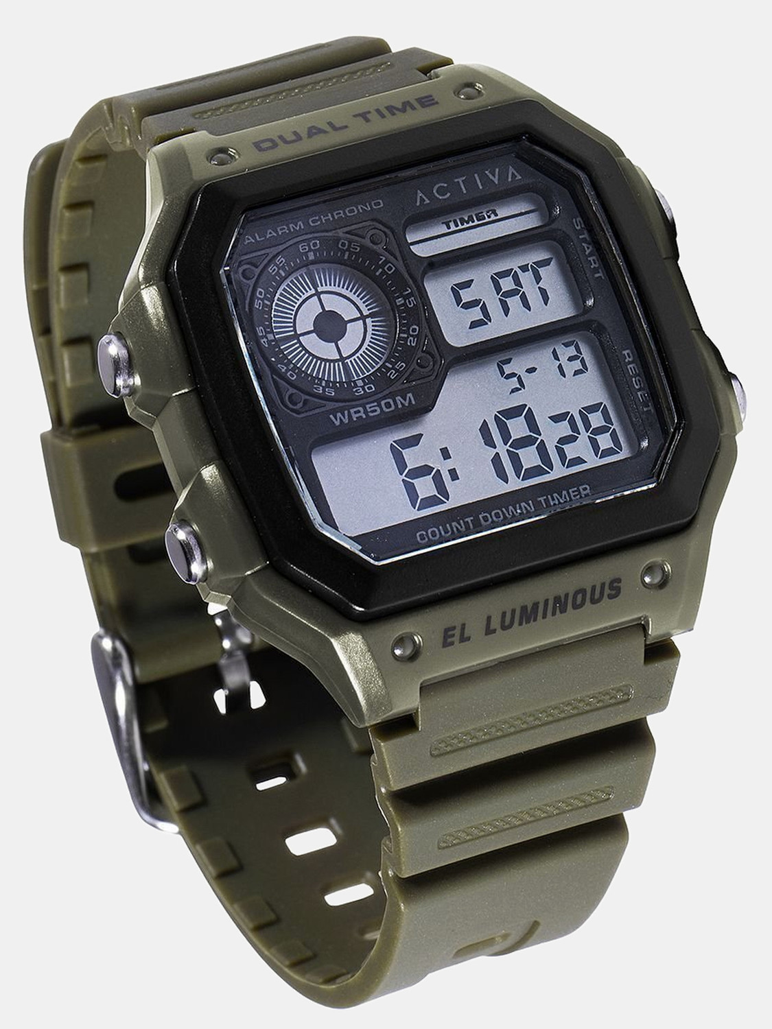 Image of INVICTA DIGITAL ESSENTIALS Activa By Invicta Black Dial Digital Watch - For Men