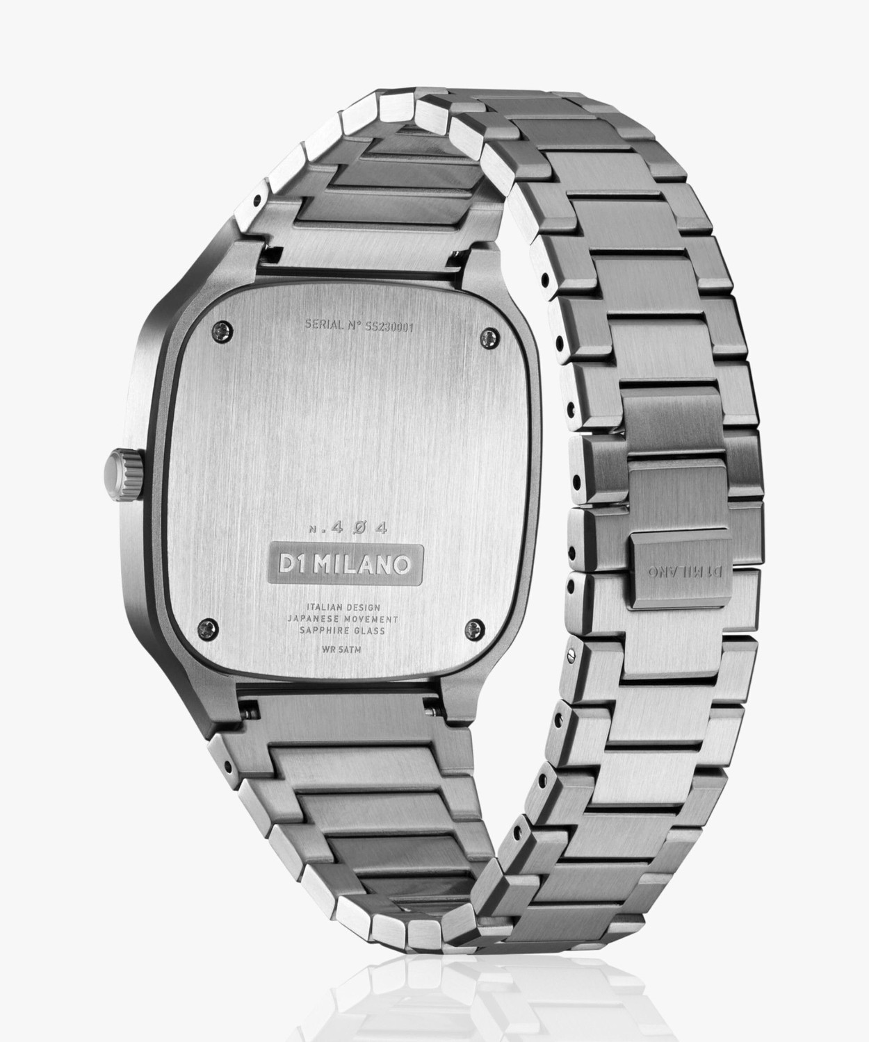 Image of D1 MILANO SQBJ07 Square Quartz Dial Soleil Blue With Silver Details Analog Watch - For Men & Women