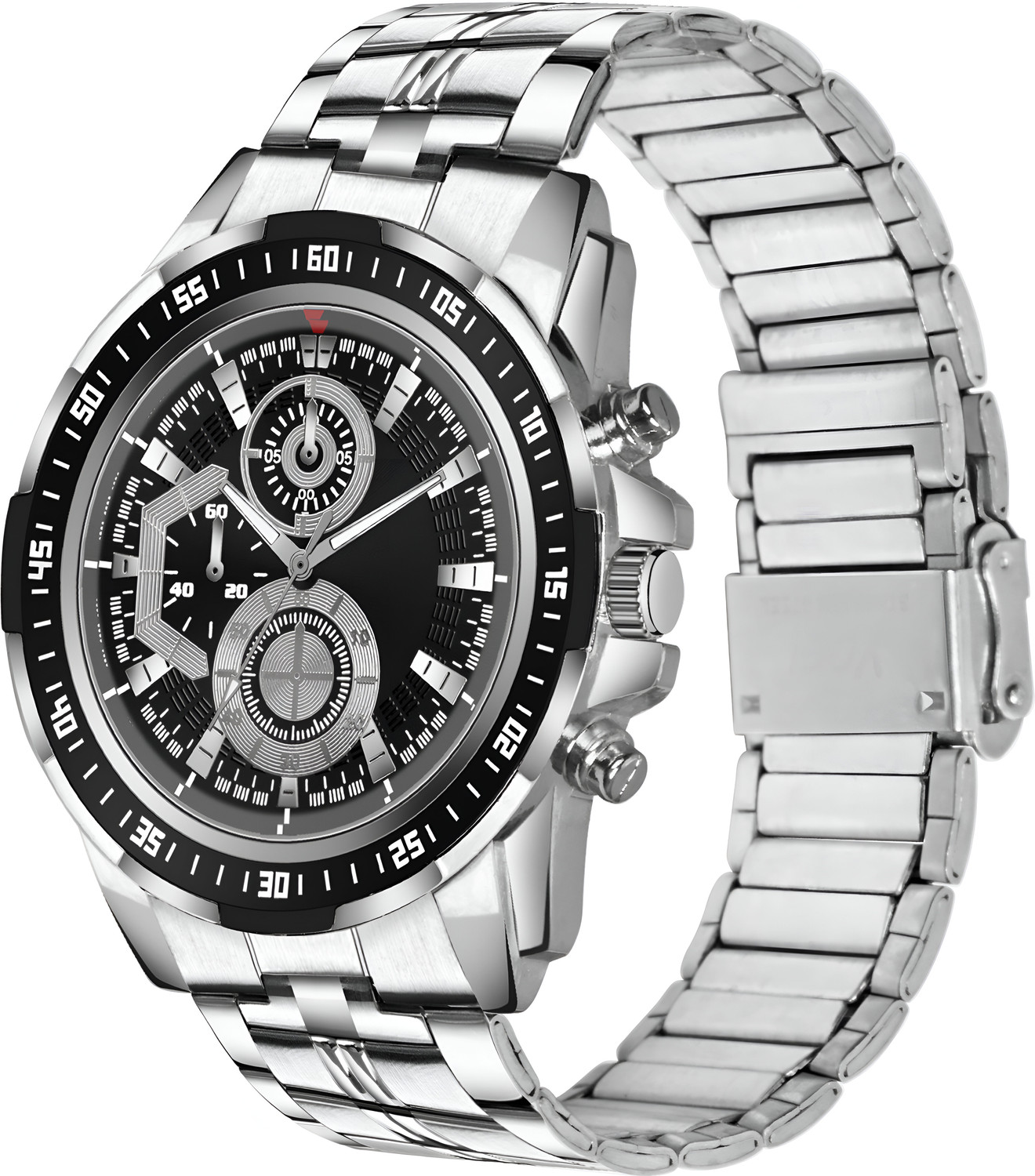 Image of Chronorex Silver Phantom Chrono Silver Phantom Chrono Multifunction DLX Analog Watch - For Men