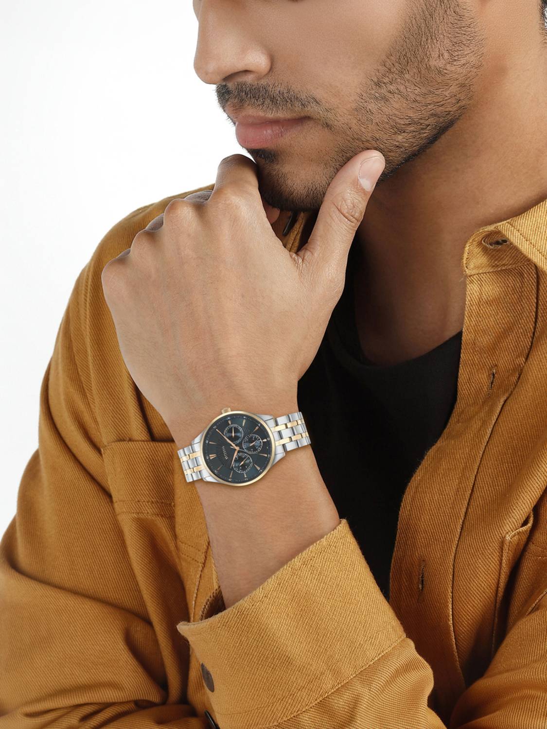 Titan Opulent Lii Two-Toned SS Strap Analog Watch - Men - Image 2