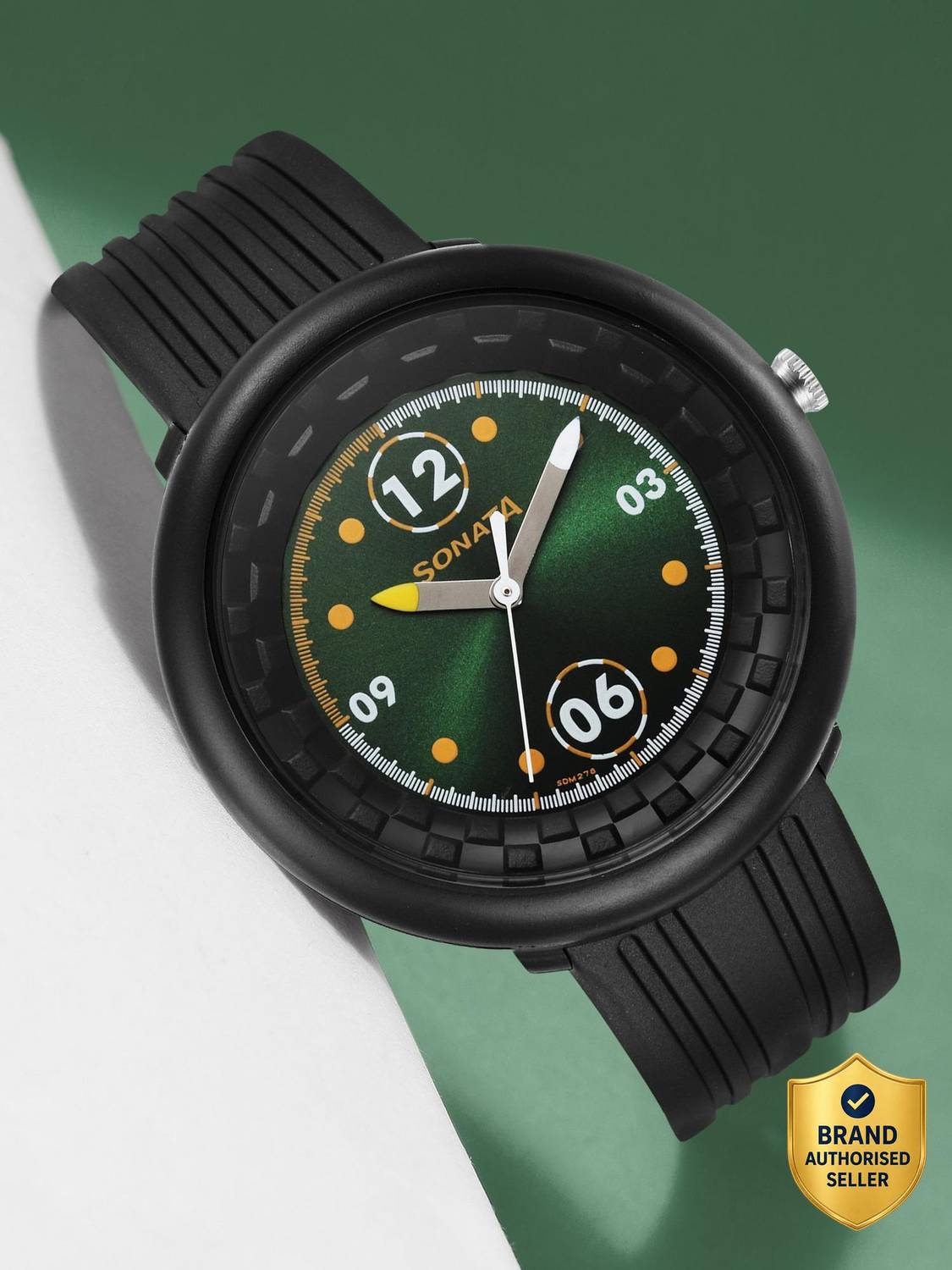 SONATA 77121PP01W F1 Analog Watch - Men