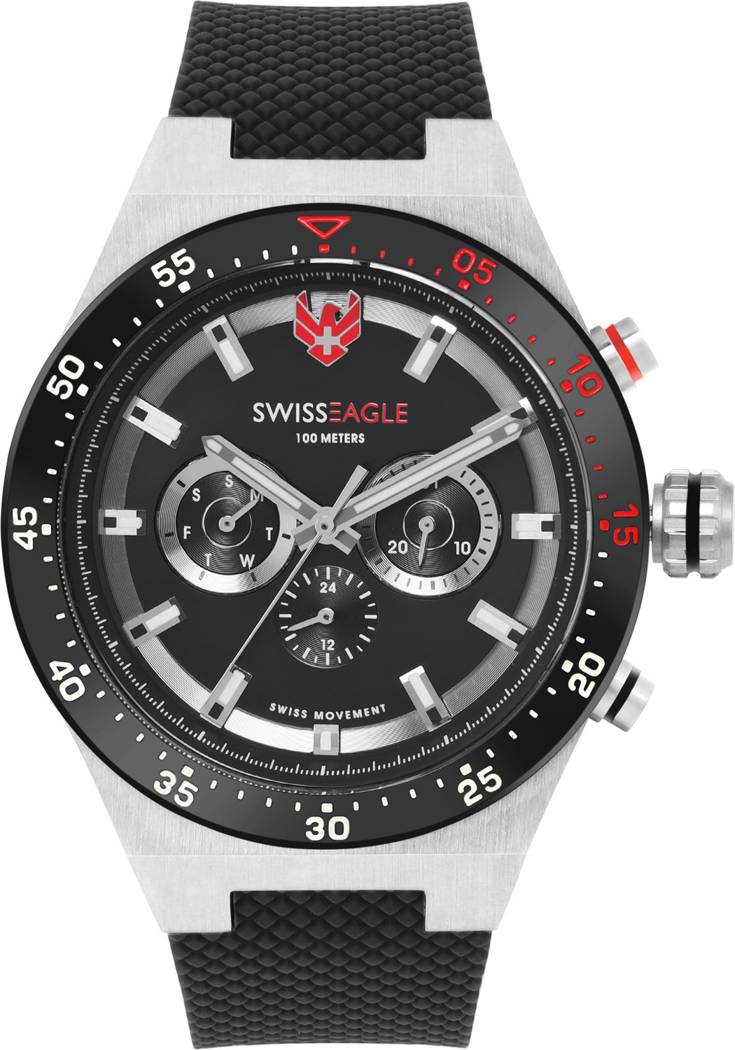 Image of Swiss Eagle SE-9174-01A Analog Watch - For Men