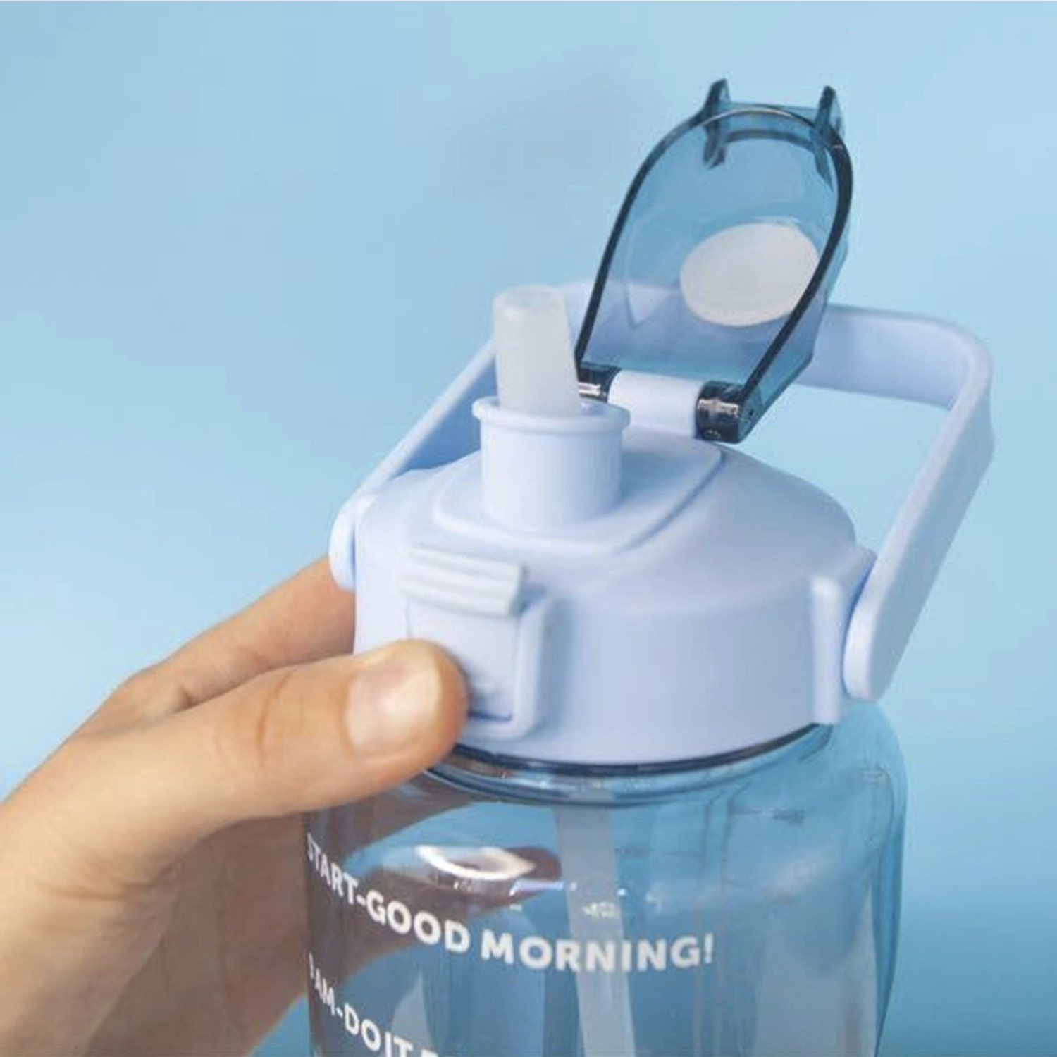 Image of DhaBrij Motivation Bottle | Time Tracker | Best For Offices, School, Gym & Home Uses 2000 ml Plastic Sipper