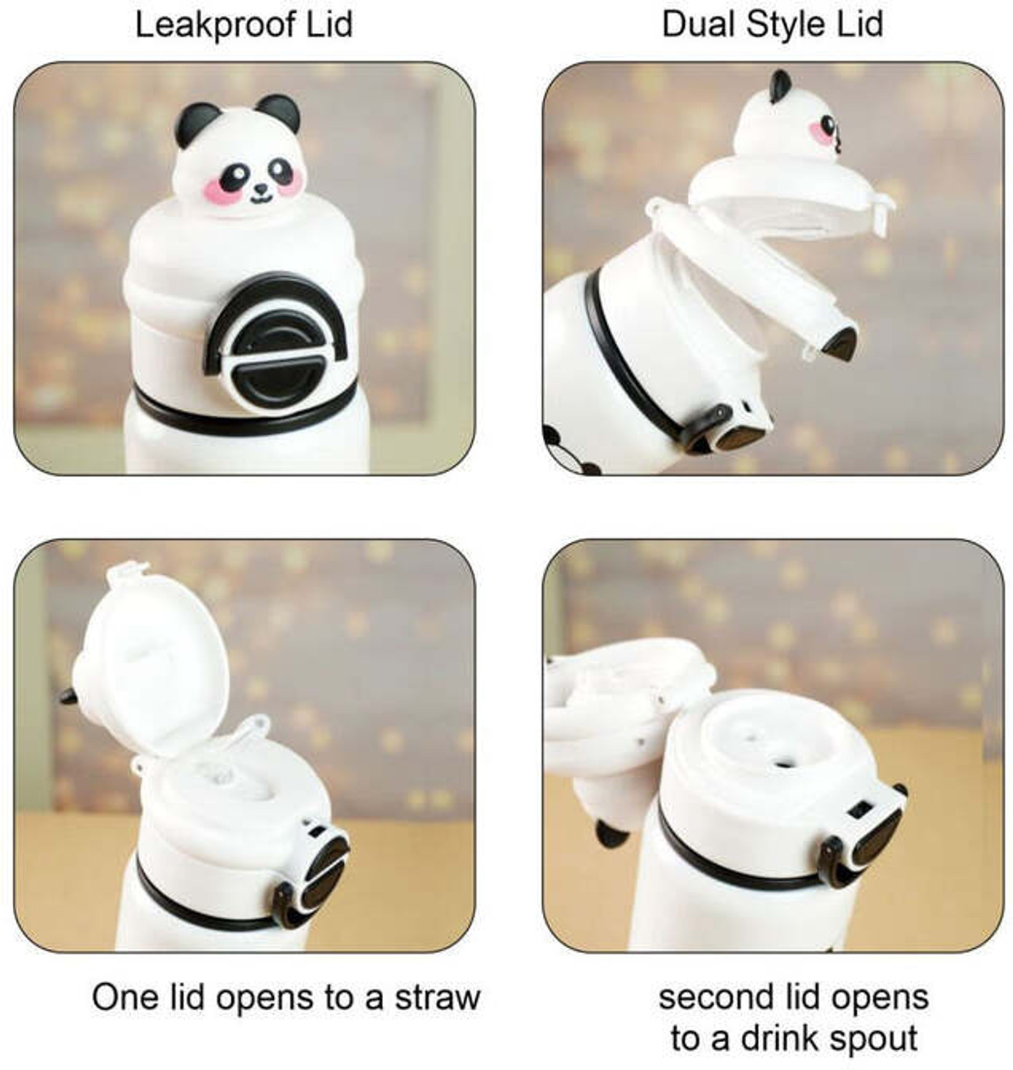 Image of Gomu Pichu Panda water bottle 500 ml Water Bottle