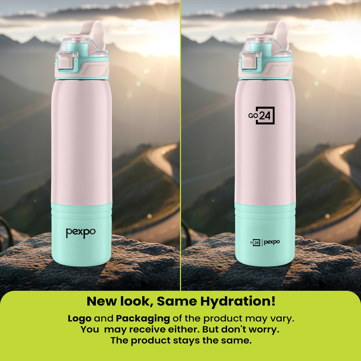 Image of Go24 Amora Insulated Stainless Steel Water Bottle for Kids Narrow Mouth Cap 700 ml Steel Bottle